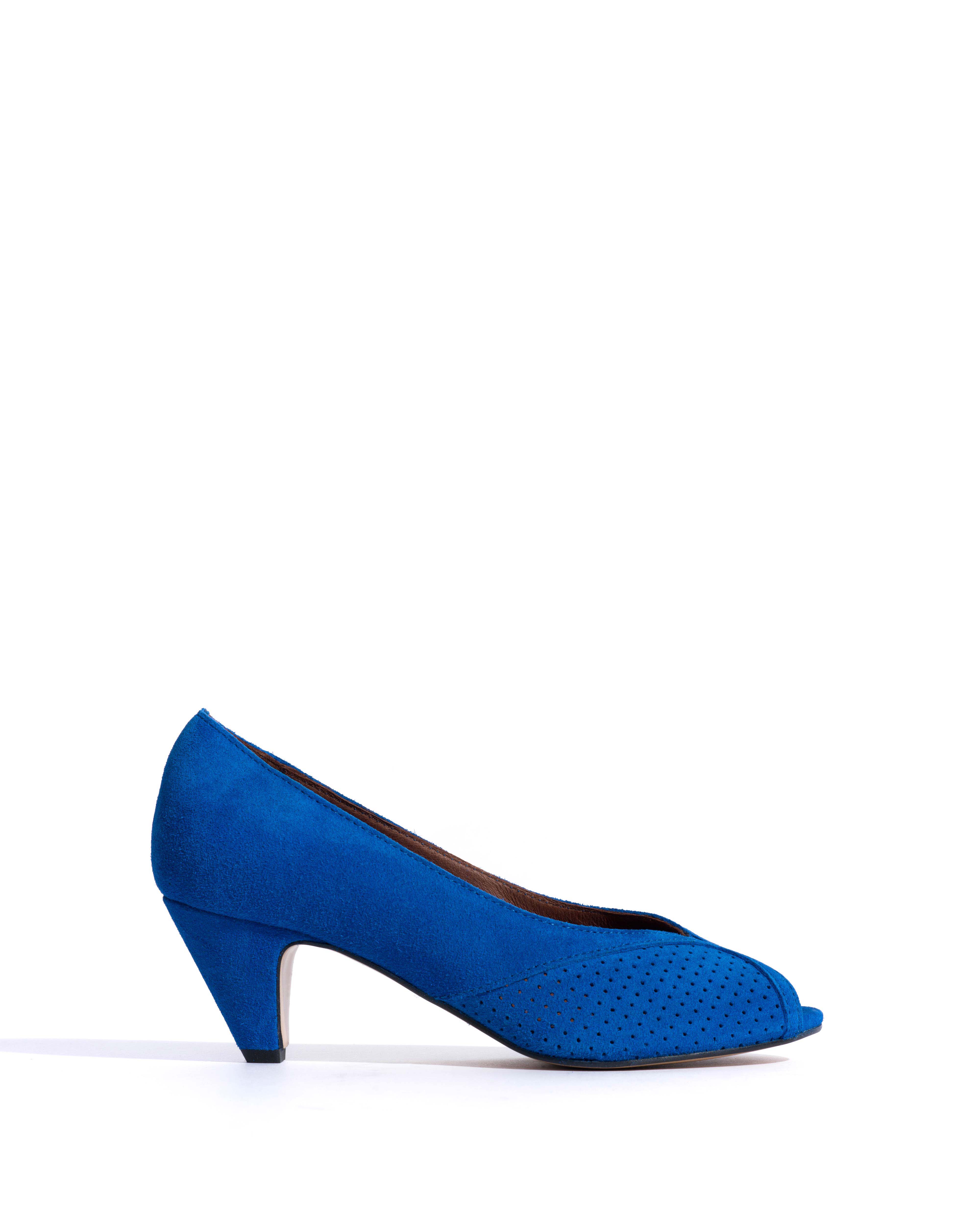 Tiffany stiletto Calf suede Electric blue