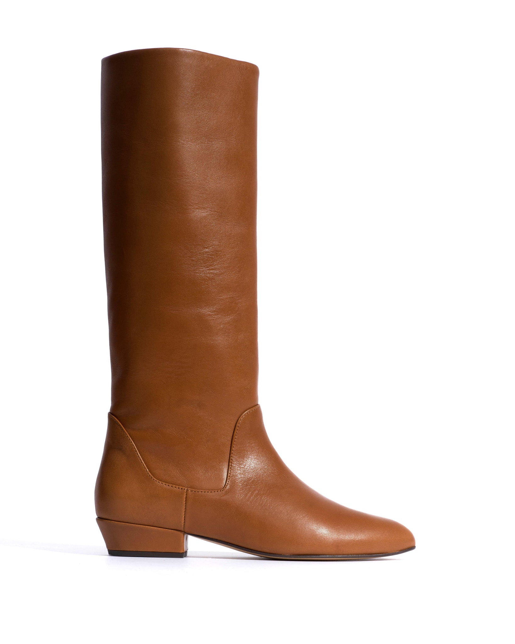 Valle 20 Vegetal soft calf Cinnamon - Anonymous Copenhagen High shaft boots