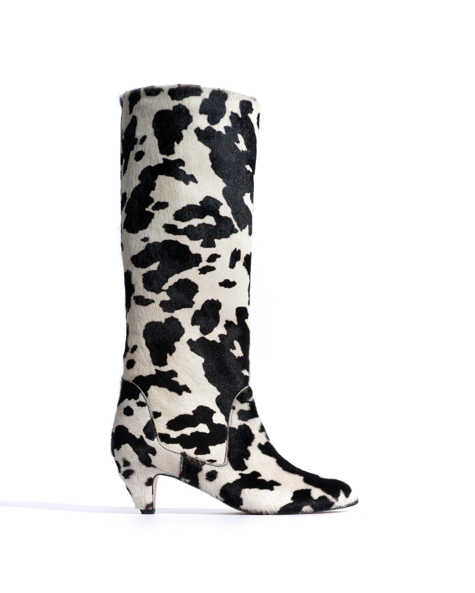 Valle 50 stiletto Calf hair Holstein cow - Anonymous Copenhagen High shaft boots