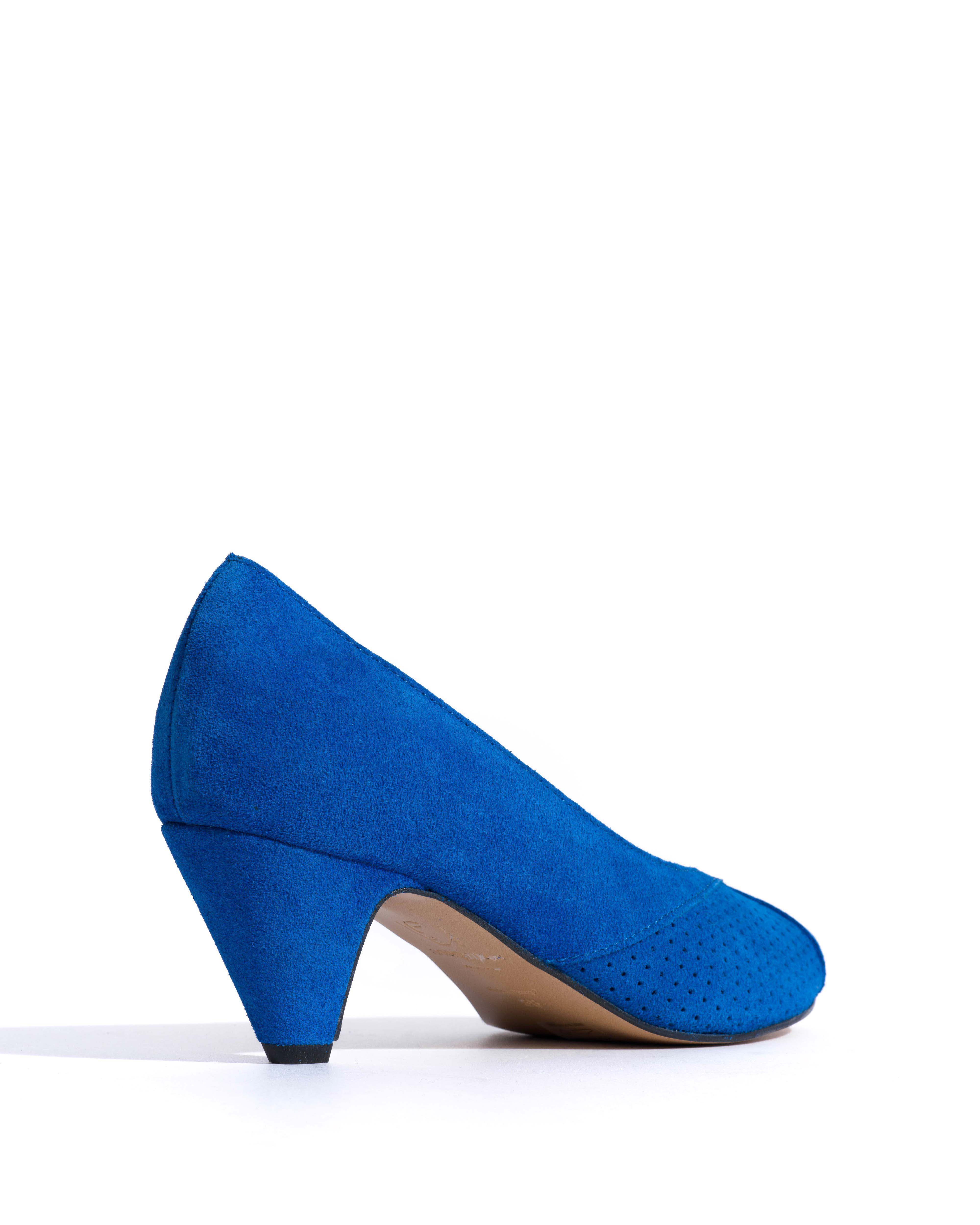 Tiffany stiletto Calf suede Electric blue