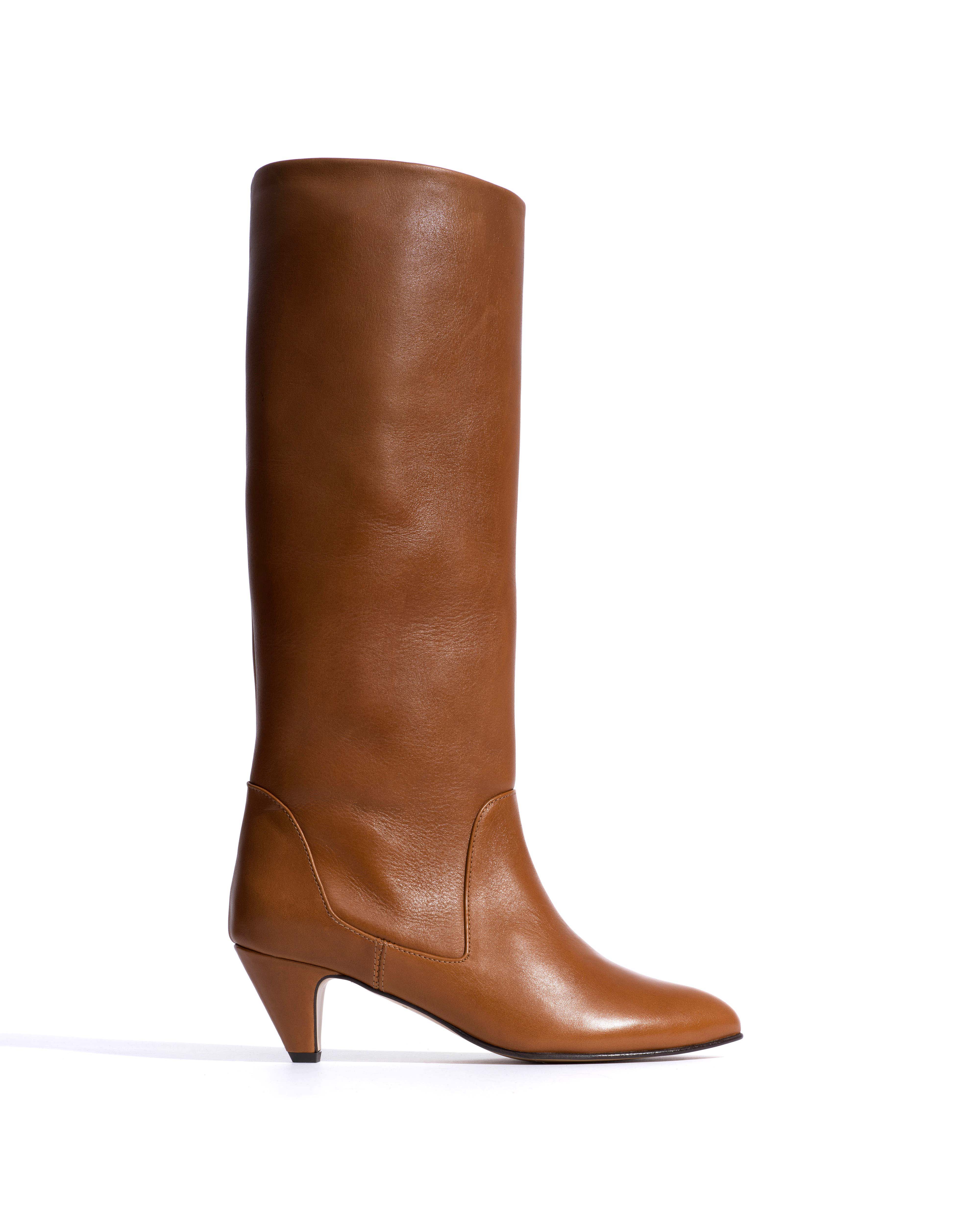 Valle 50 stiletto Vegetal soft calf Cinnamon