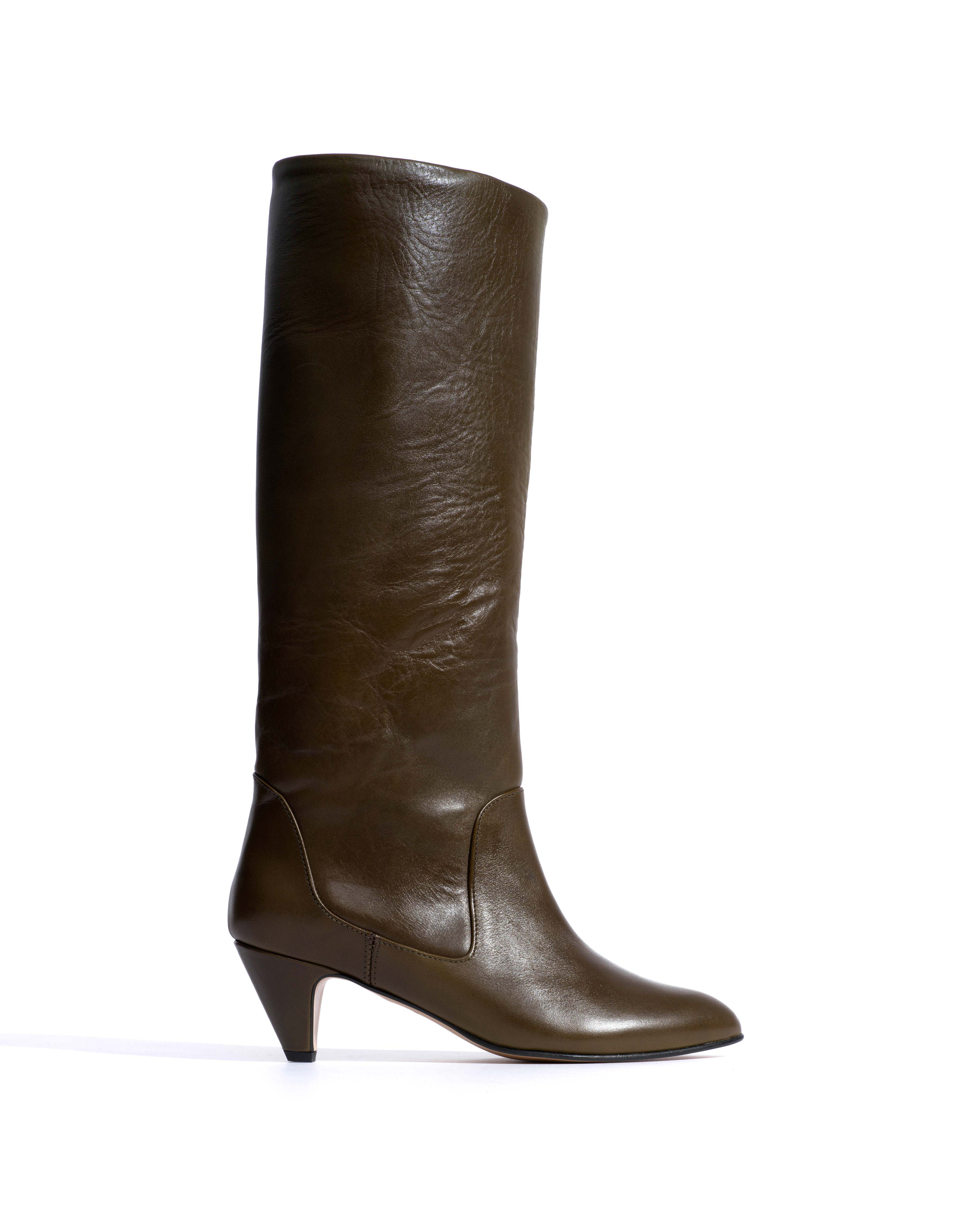 Valle 50 stiletto Vegetal soft calf Forrest green