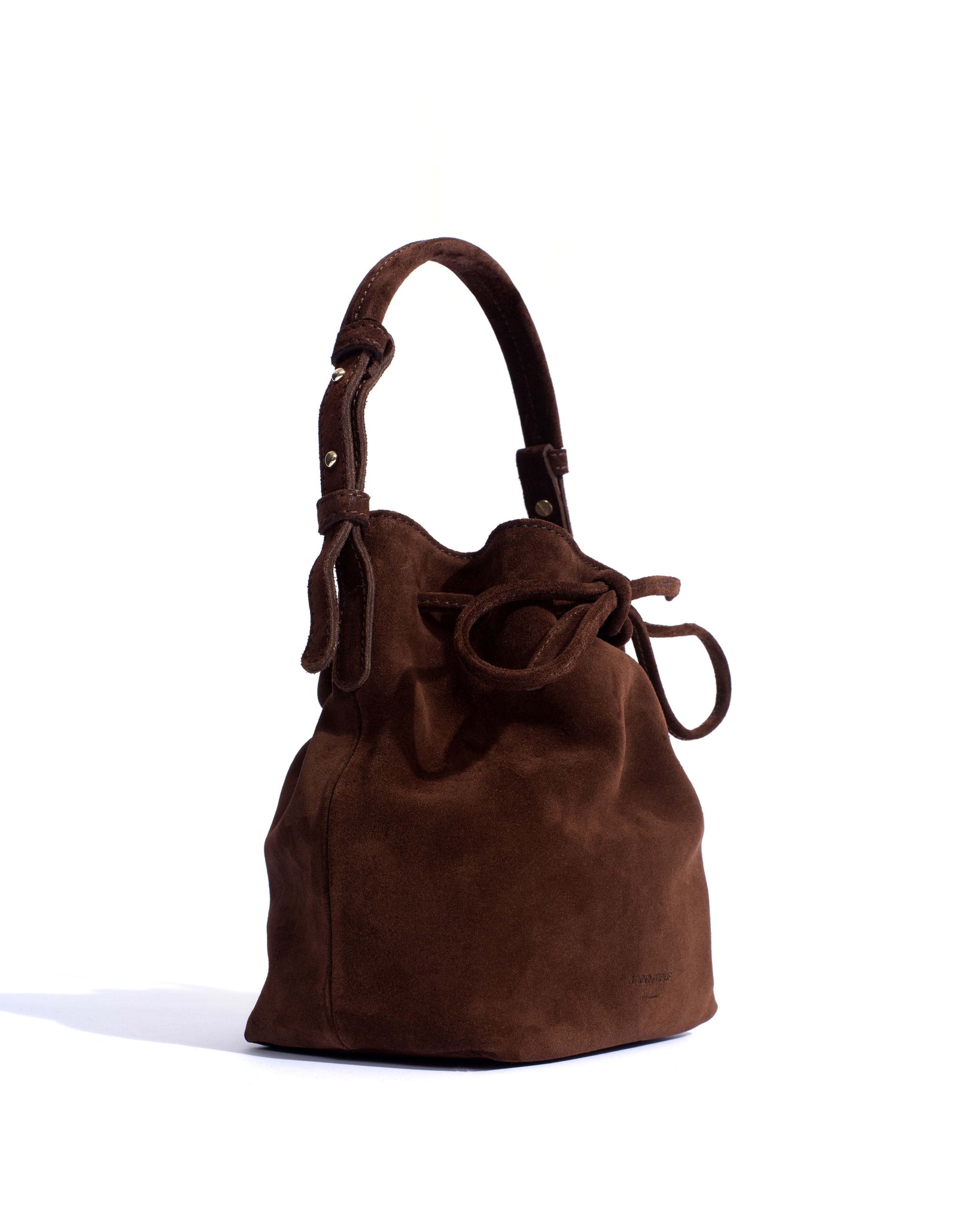Kacey petite bucket bag Calf suede Chocolate - Anonymous Copenhagen Bags