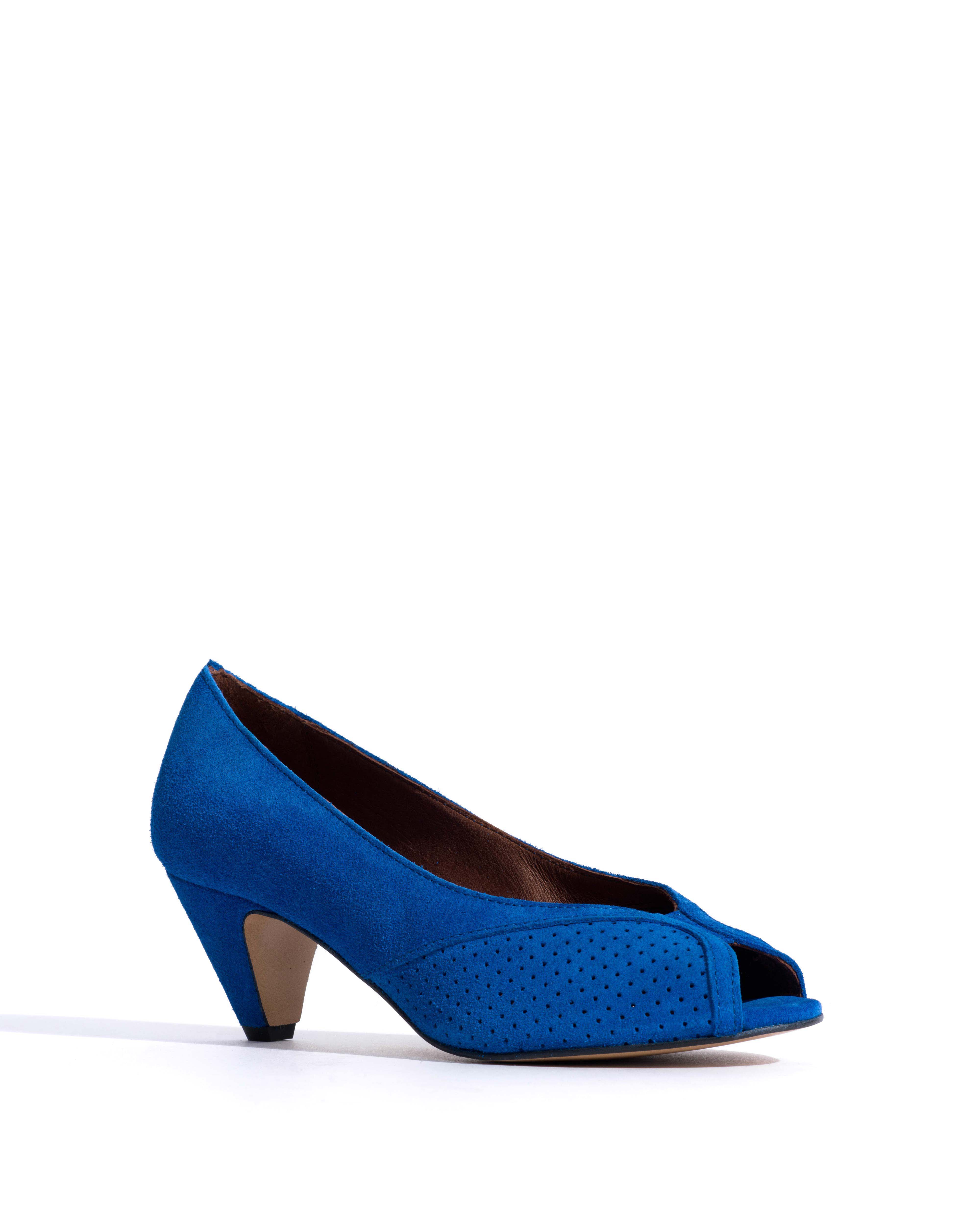 Tiffany stiletto Calf suede Electric blue