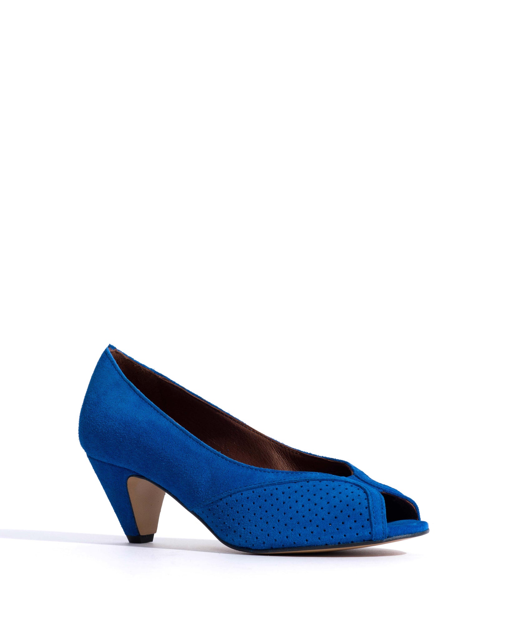Tiffany stiletto Calf suede Electric blue