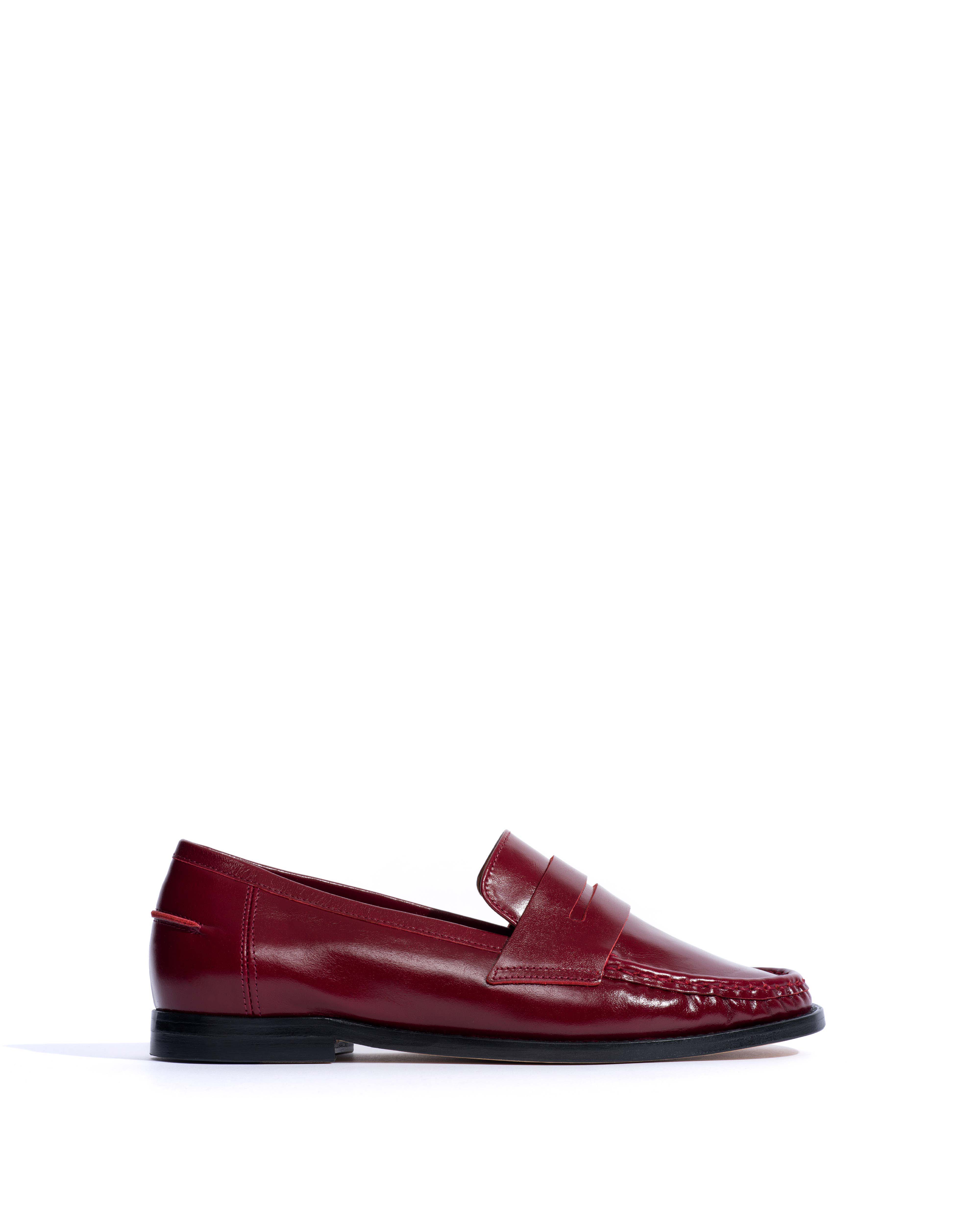 Jesha Crinkled soft calf Pomegranate