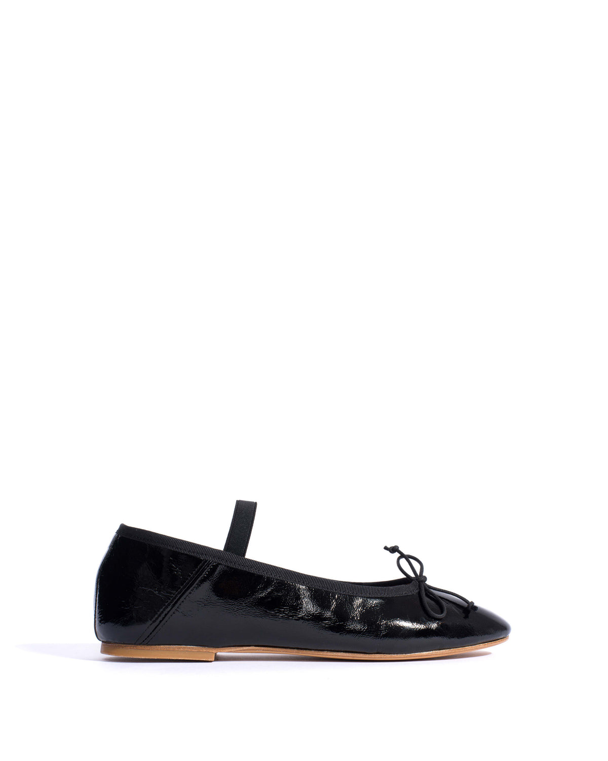 Rhina Crinkled polished goat Black
