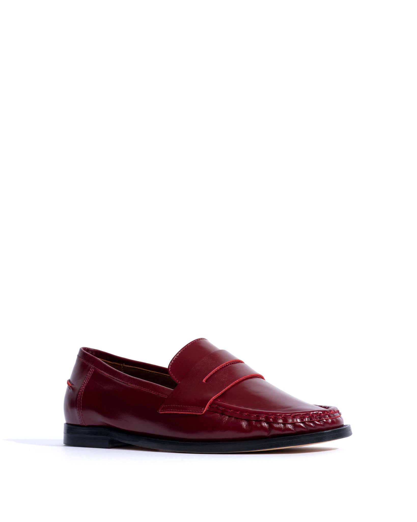 Jesha Crinkled soft calf Pomegranate