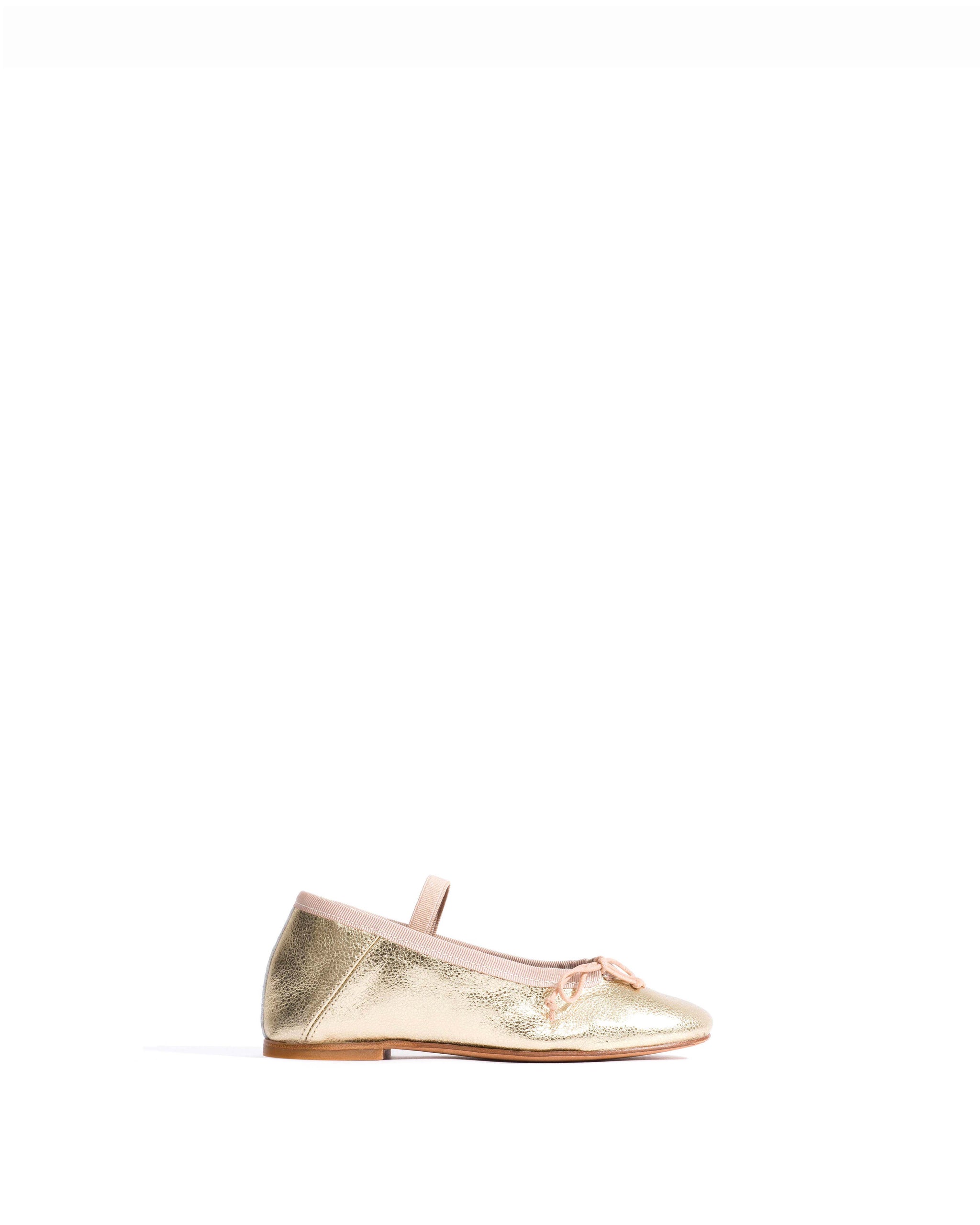 Rhina junior Grained metallic lamb Champagne - Anonymous Copenhagen Kids