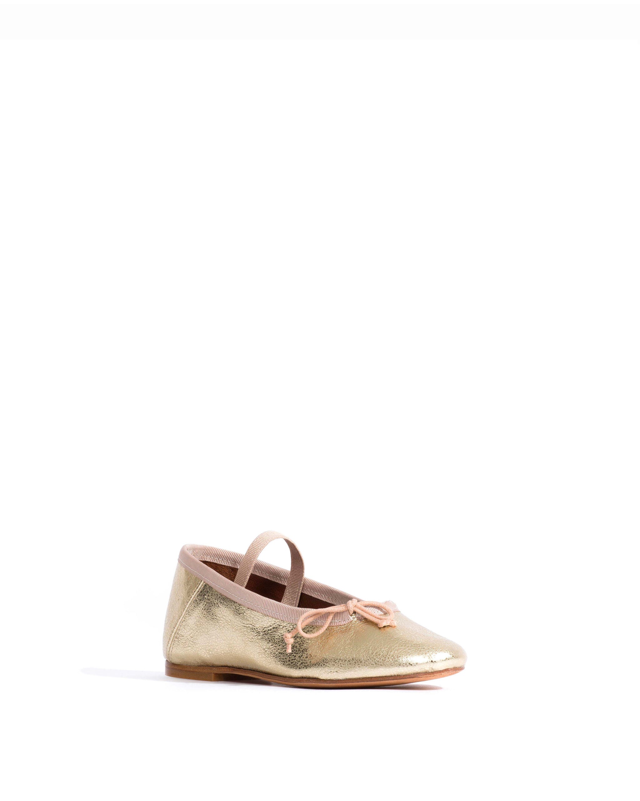 Rhina junior Grained metallic lamb Champagne - Anonymous Copenhagen Kids