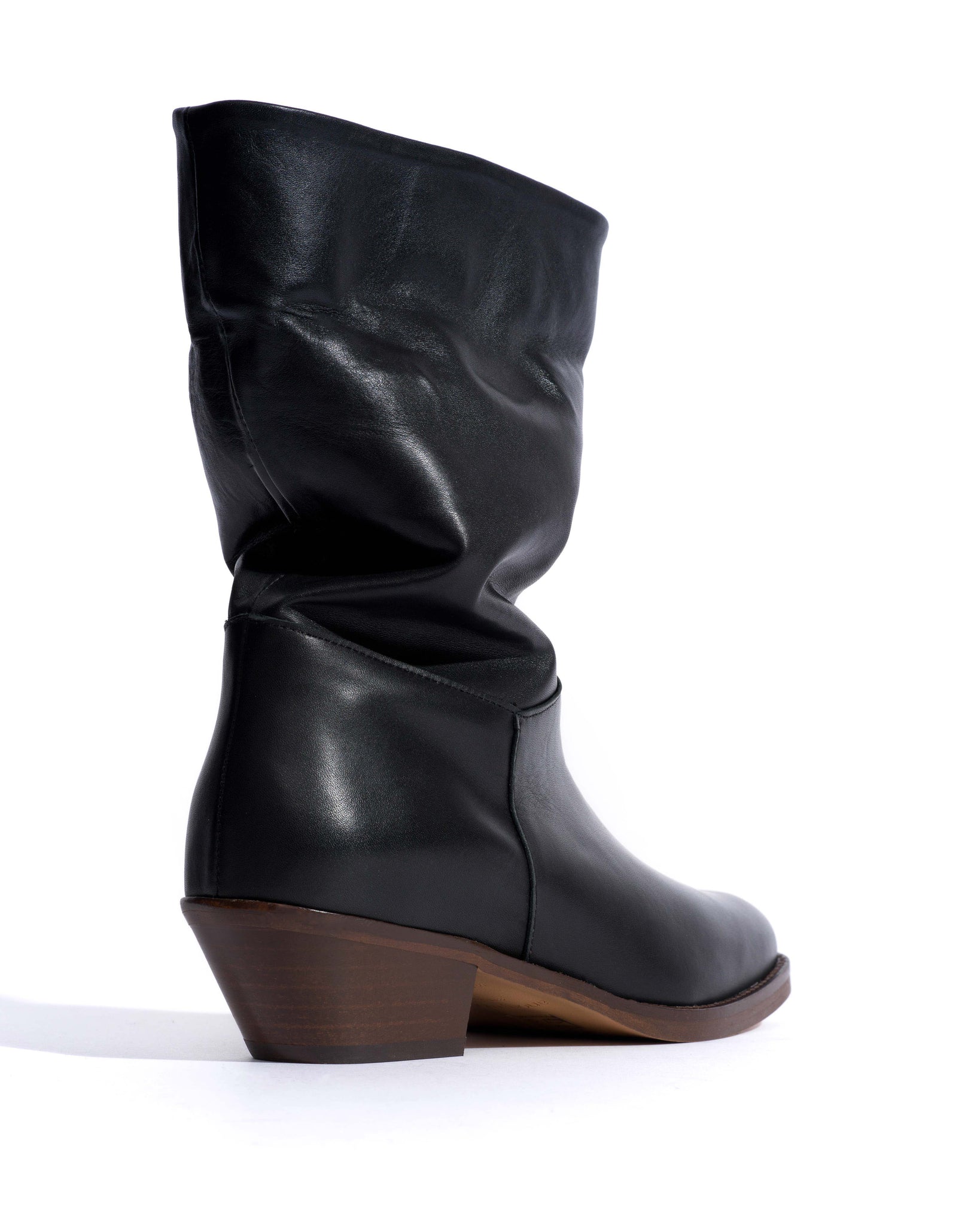 Patricia Soft calf & suede leather Black