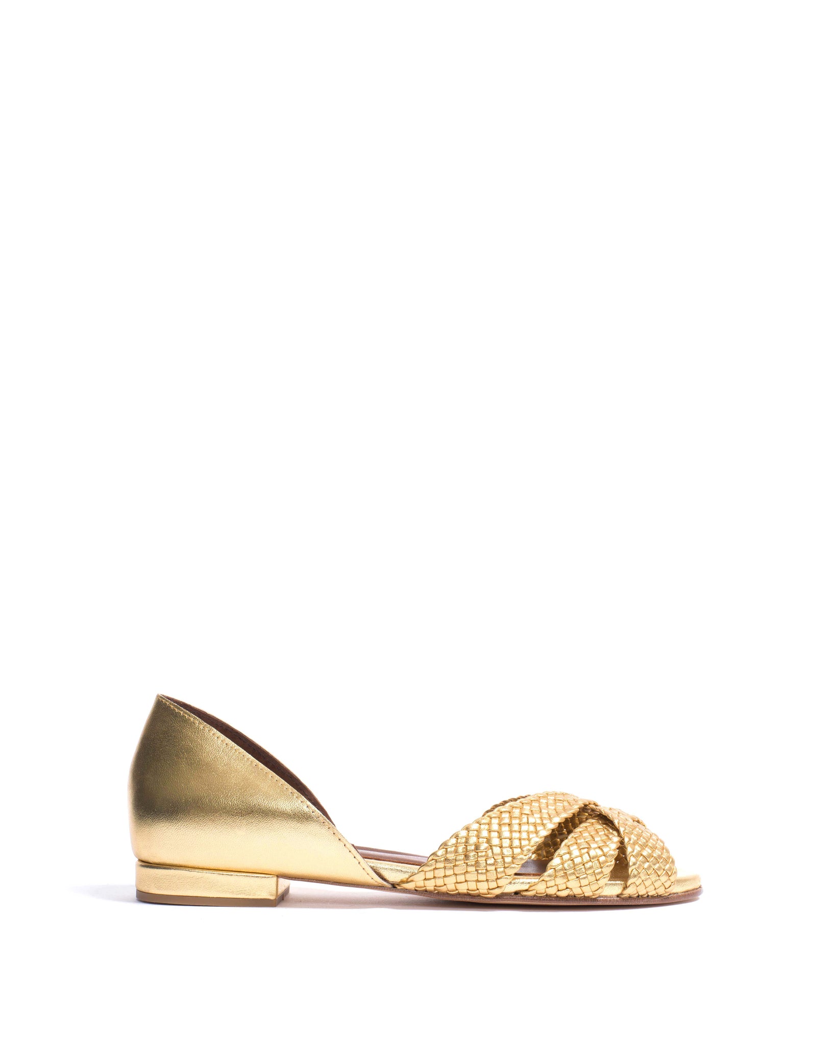 Sanni 20 hand-braided Hand-braided leather Gold