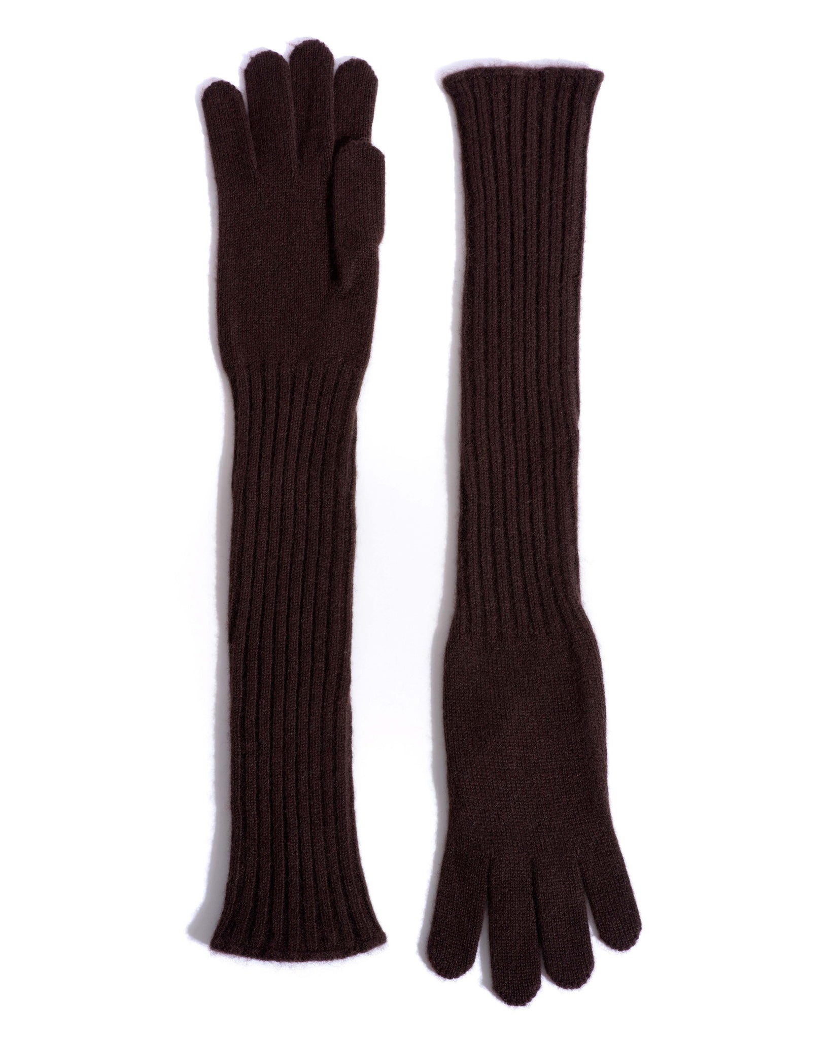 Nola cashmere gloves 100% cashmere Coffee brown