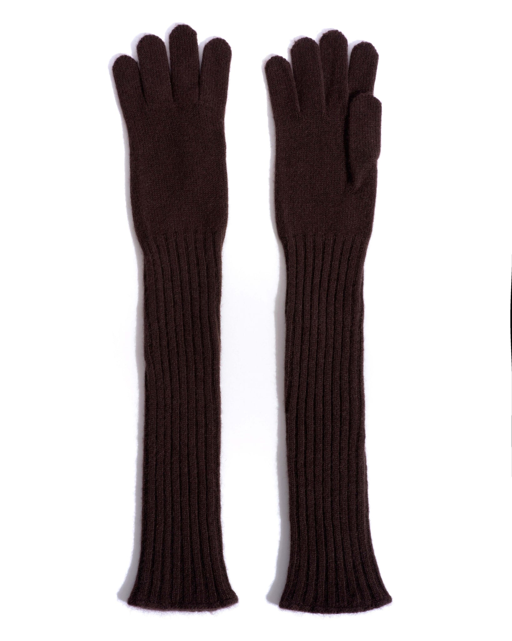 Nola cashmere gloves 100% cashmere Coffee brown
