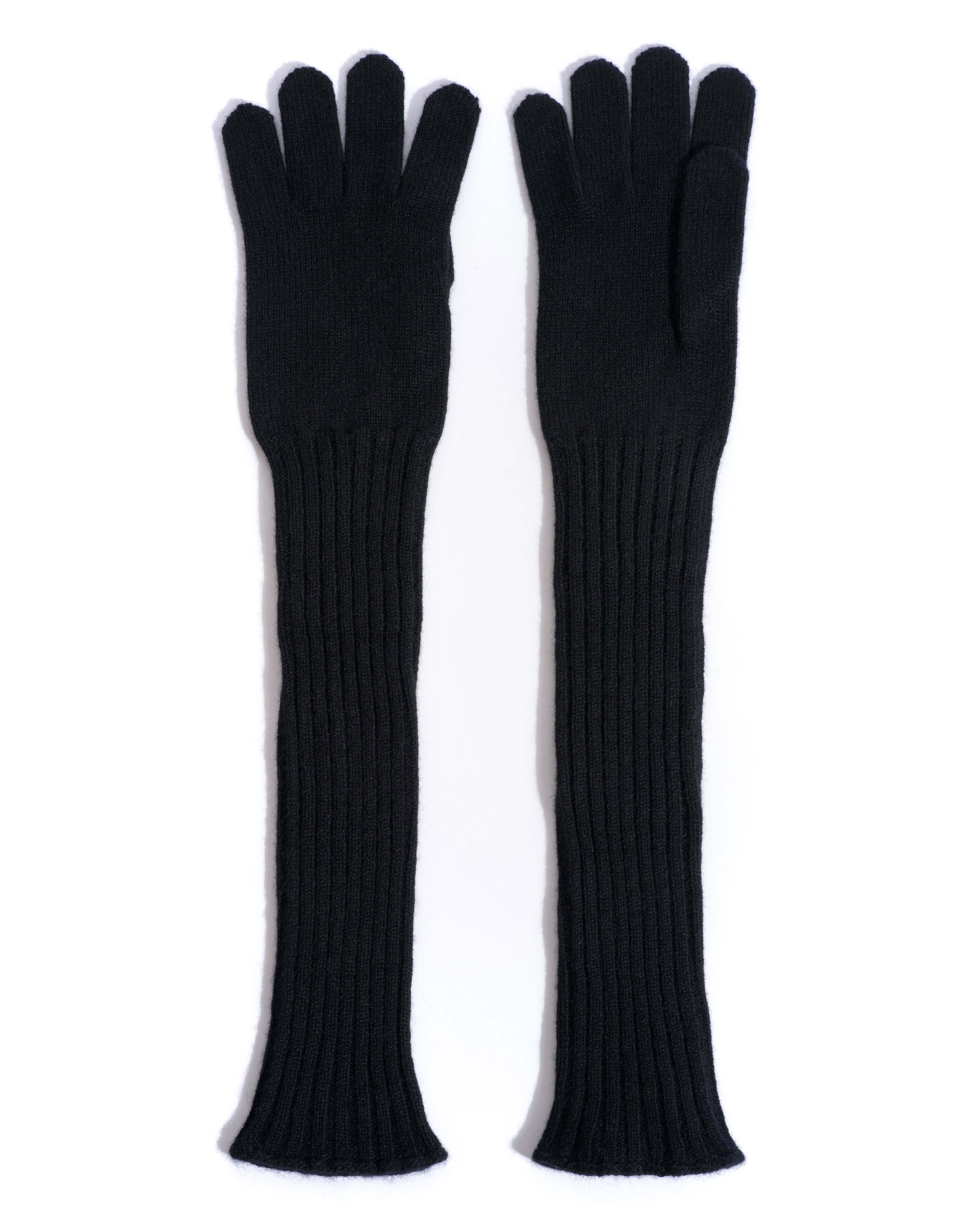 Nola cashmere gloves 100% cashmere Black