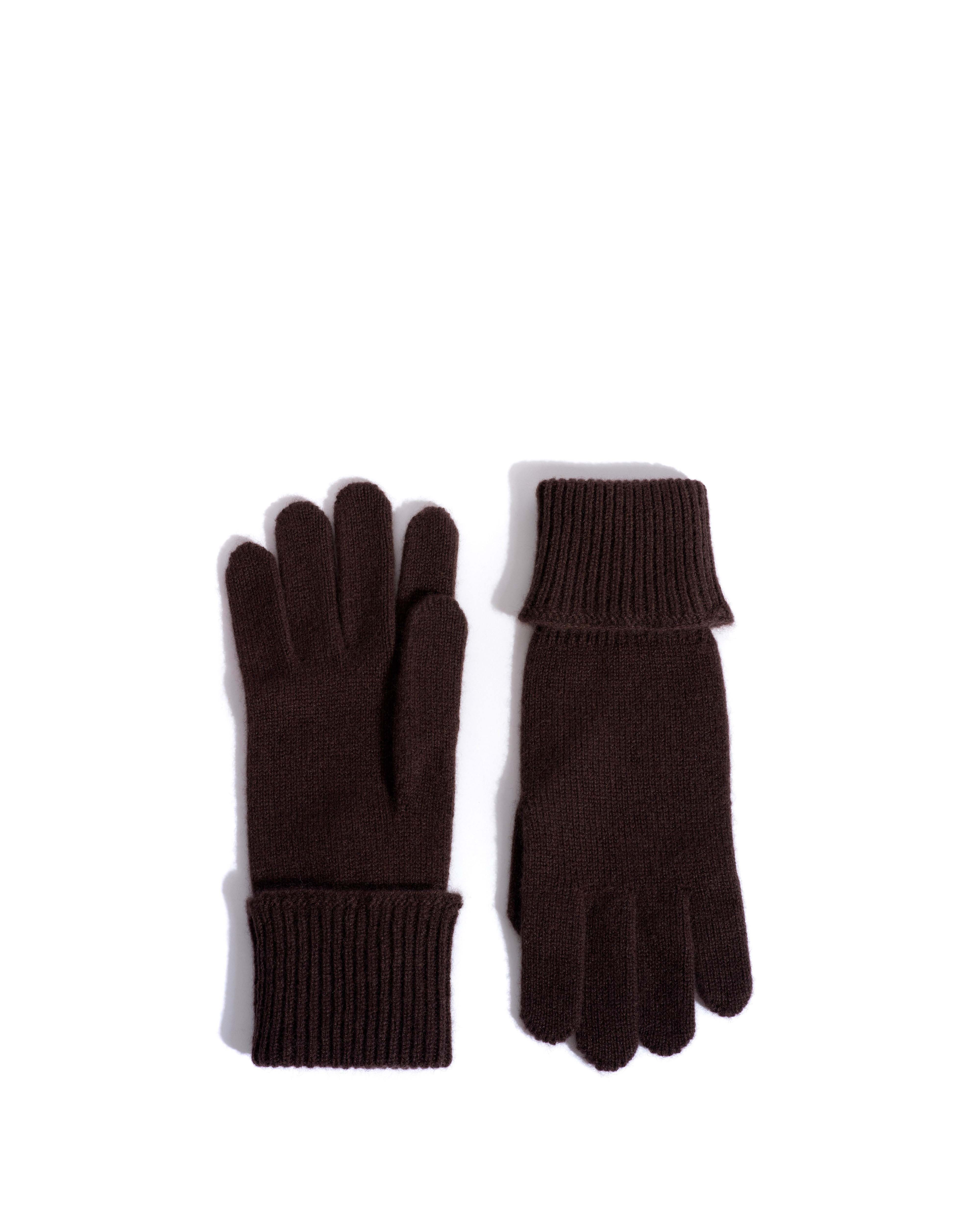Bianca cashmere gloves 100% cashmere Coffee brown