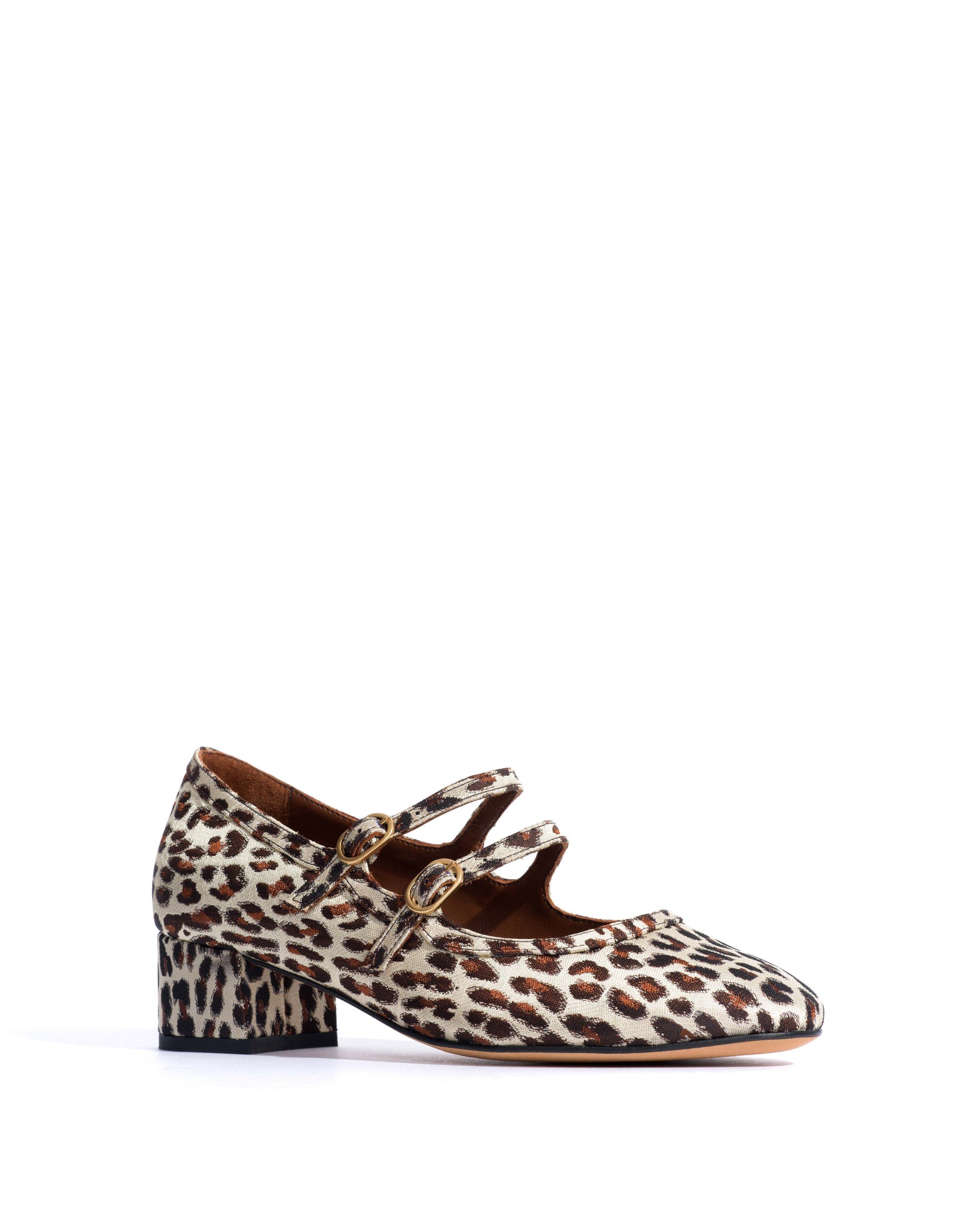 Balie 40 Vintage satin print Leopard - Anonymous Copenhagen Heels