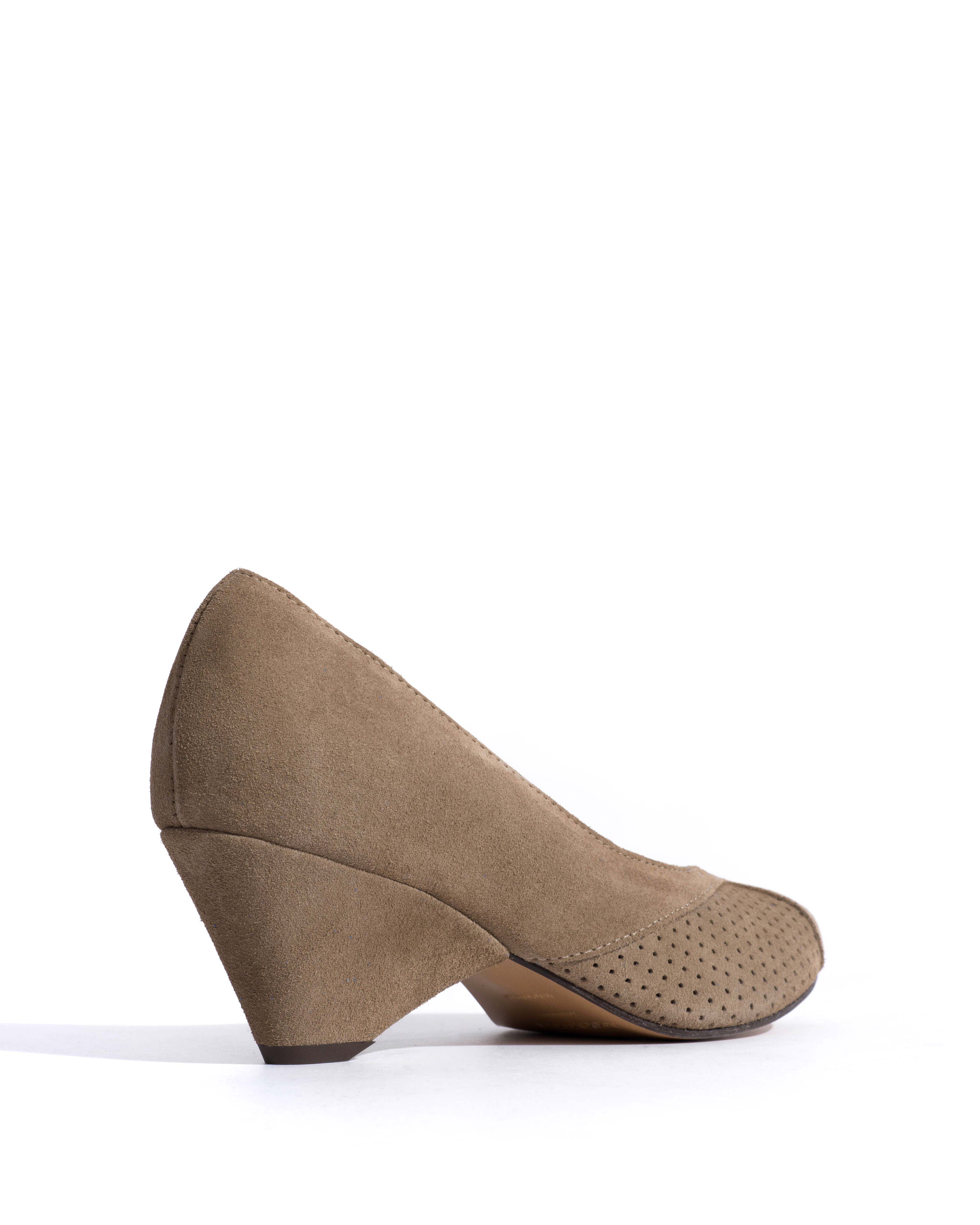 Tiffany triangle Calf suede Mushroom