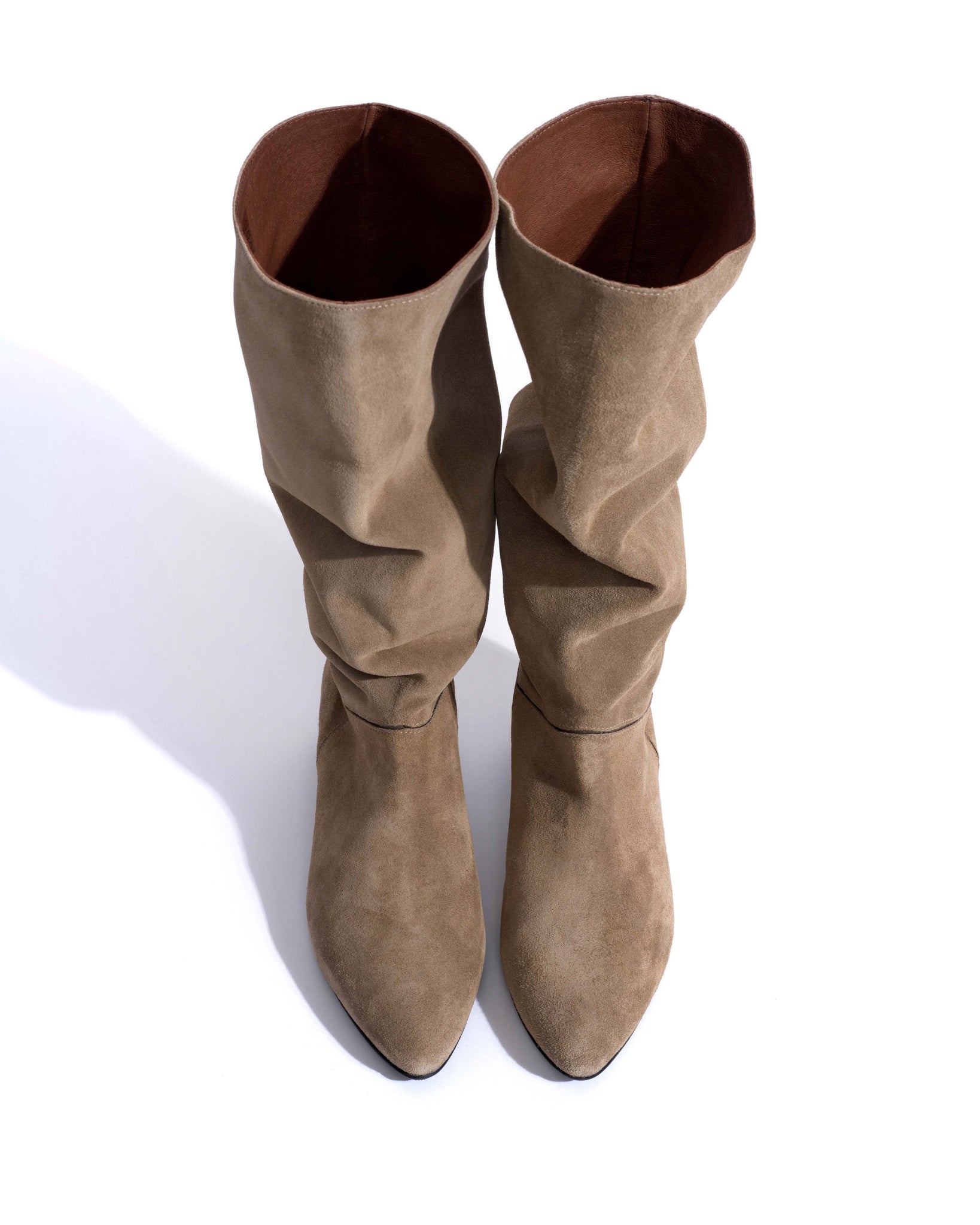 Jasmina 20 Calf suede & sleek leather Mushroom