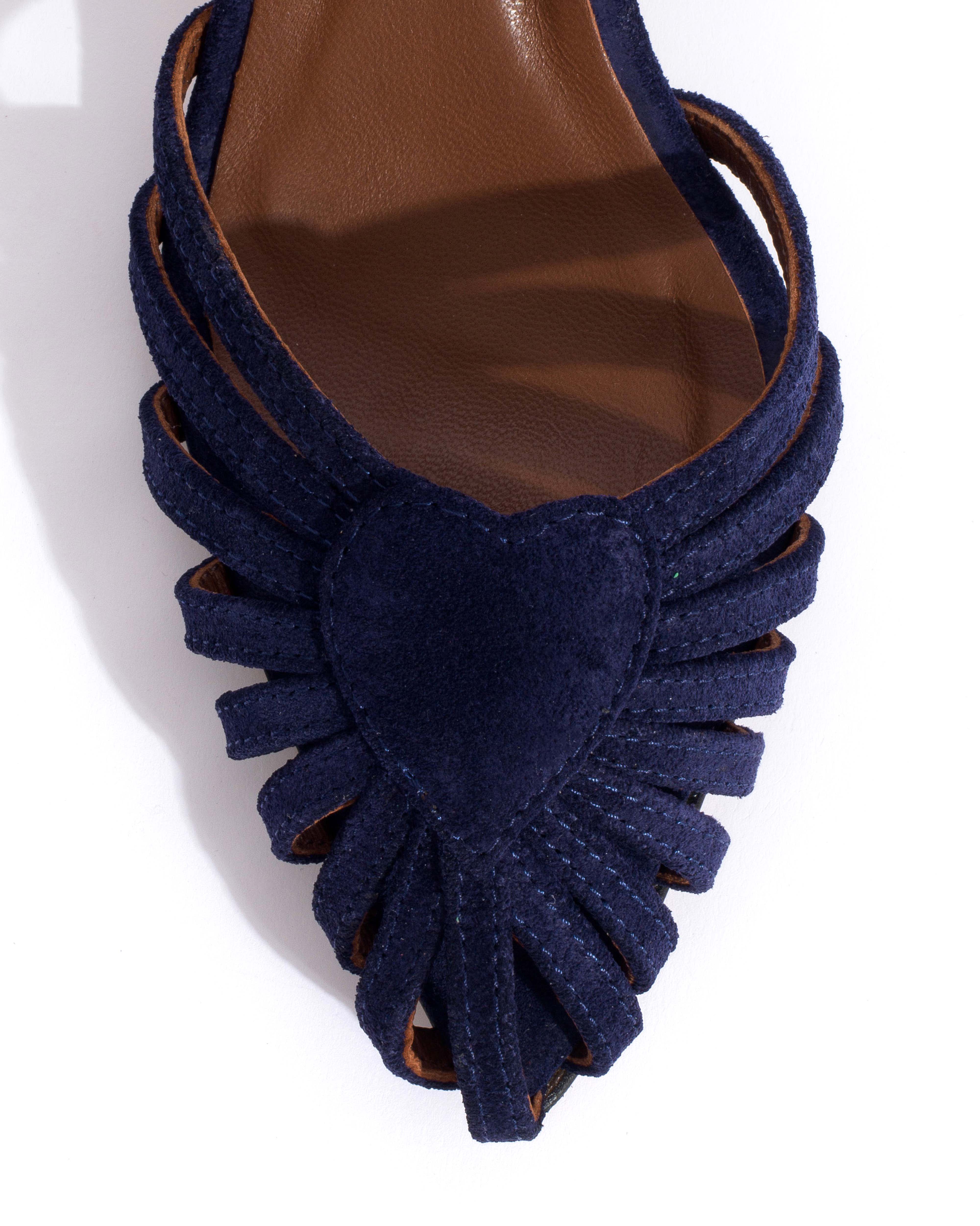Keesha 55 Calf suede Ink blue