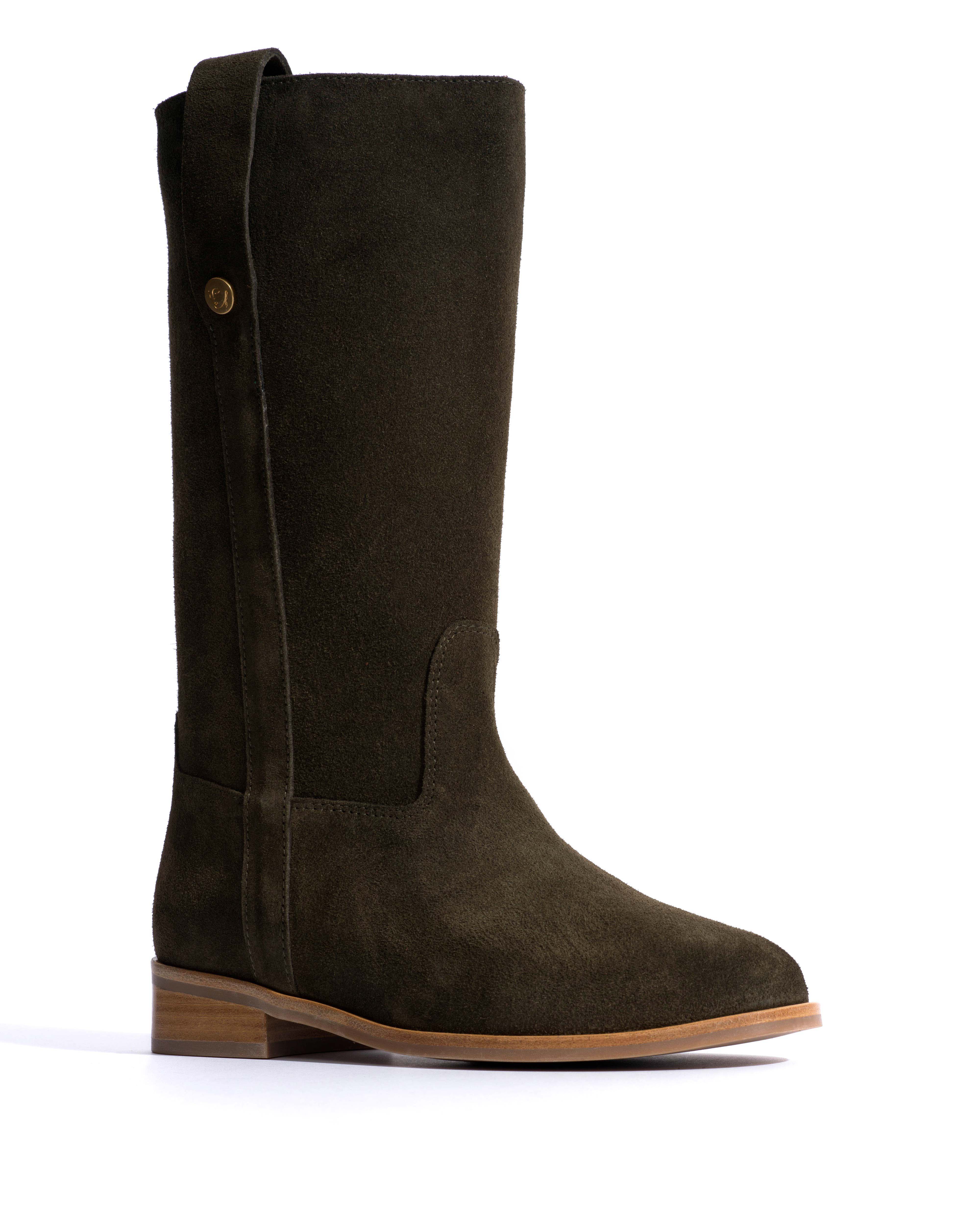 Brinesh Calf suede Moss green