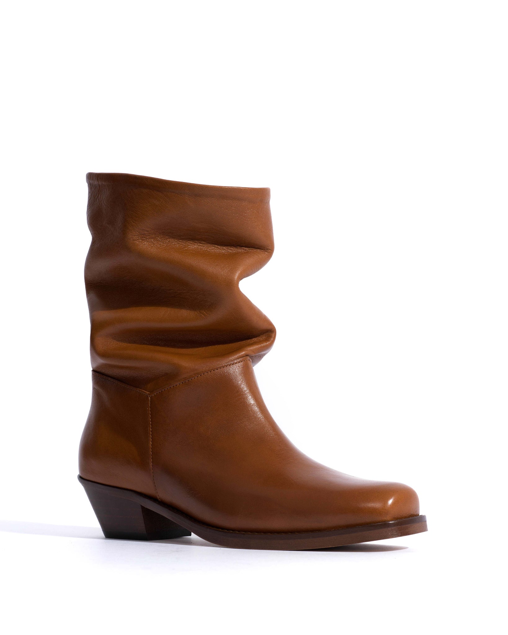 Patricia Vegetal soft calf & suede leather Cinnamon & chocolate