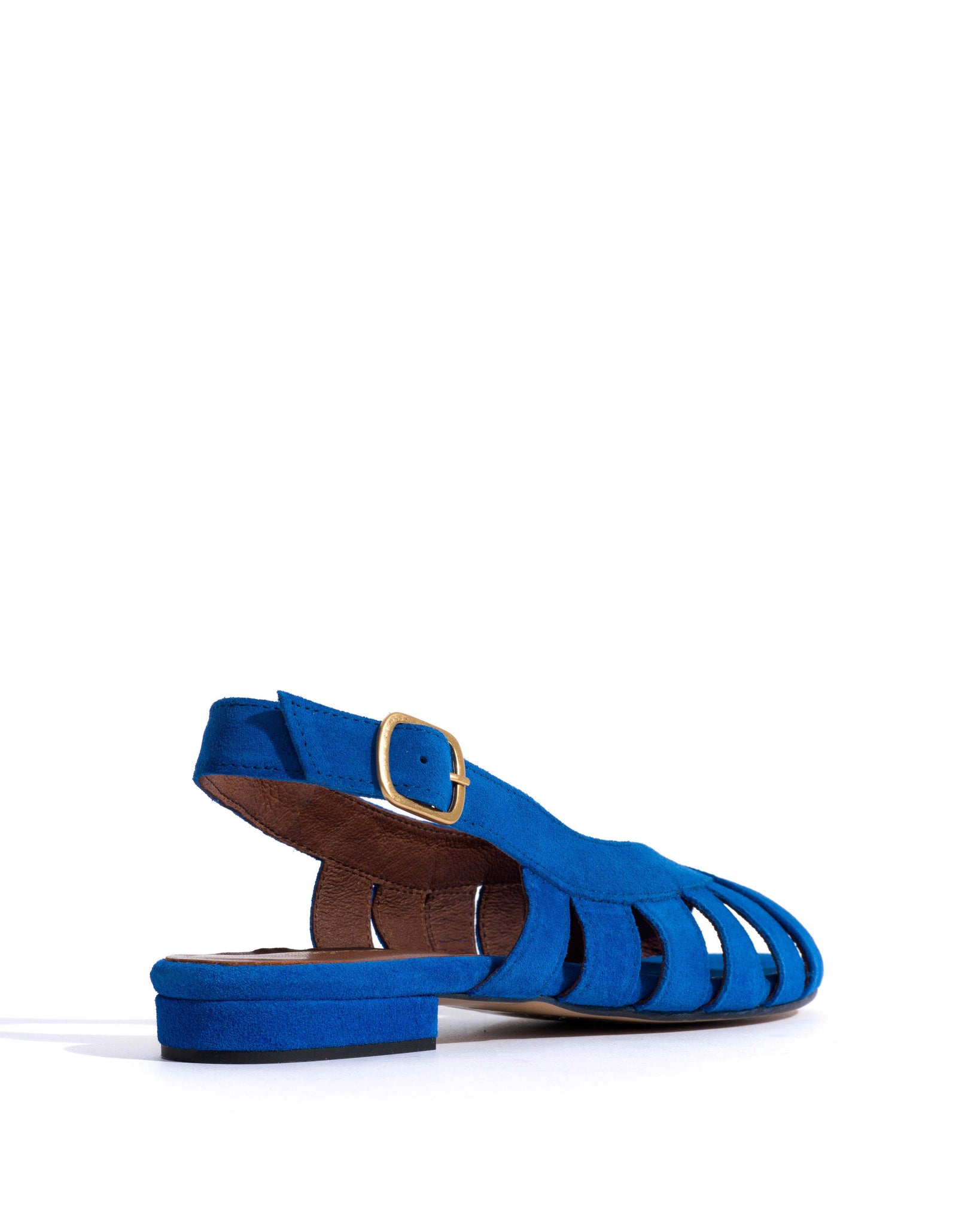 Sophie 20 Calf suede Electric blue - Anonymous Copenhagen Flat sandals