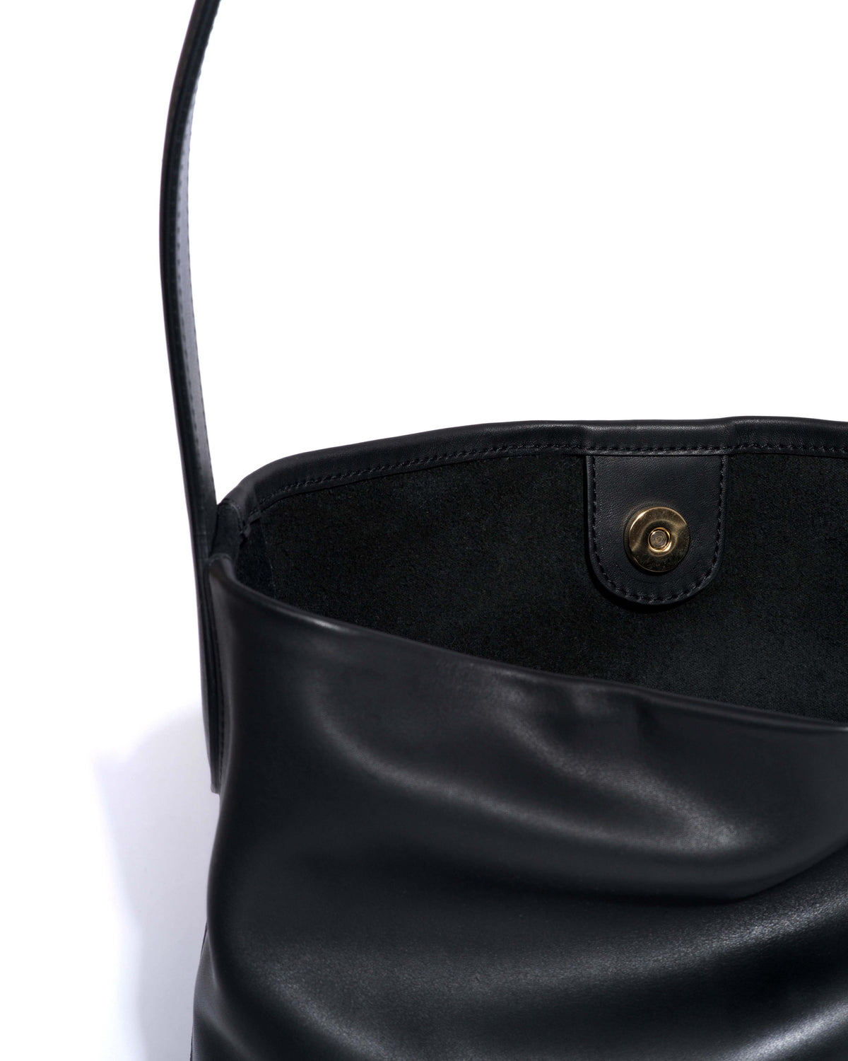Versa slouchy petite bag Soft calf Black