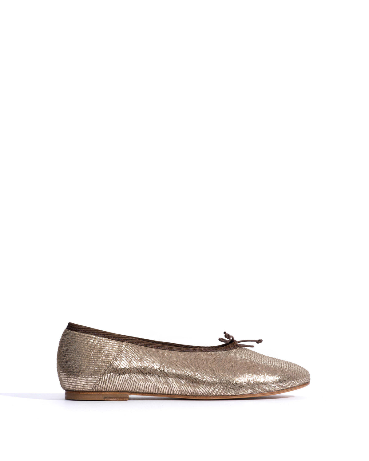 Sacha Lizard metallic goat Vintage champagne