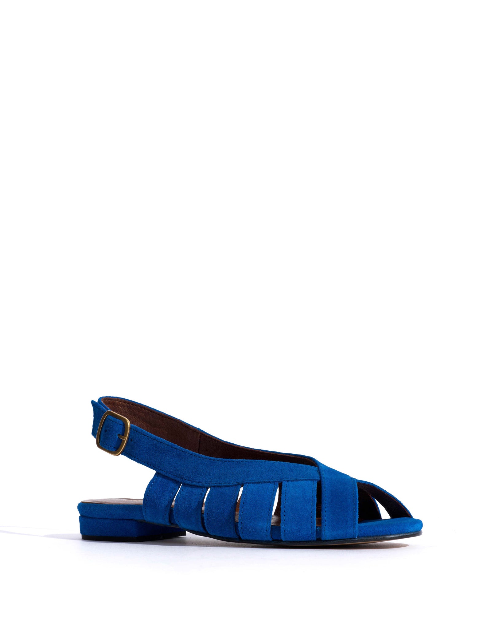 Sophie 20 Calf suede Electric blue - Anonymous Copenhagen Flat sandals