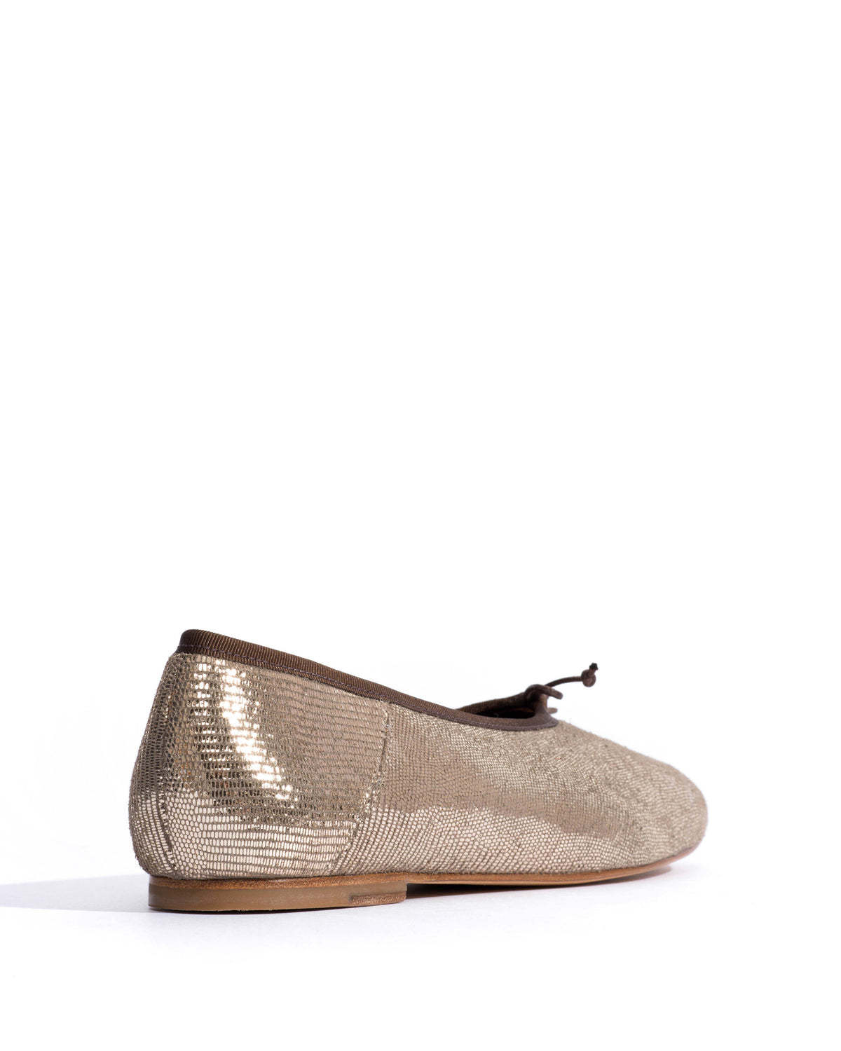 Sacha Lizard metallic goat Vintage champagne