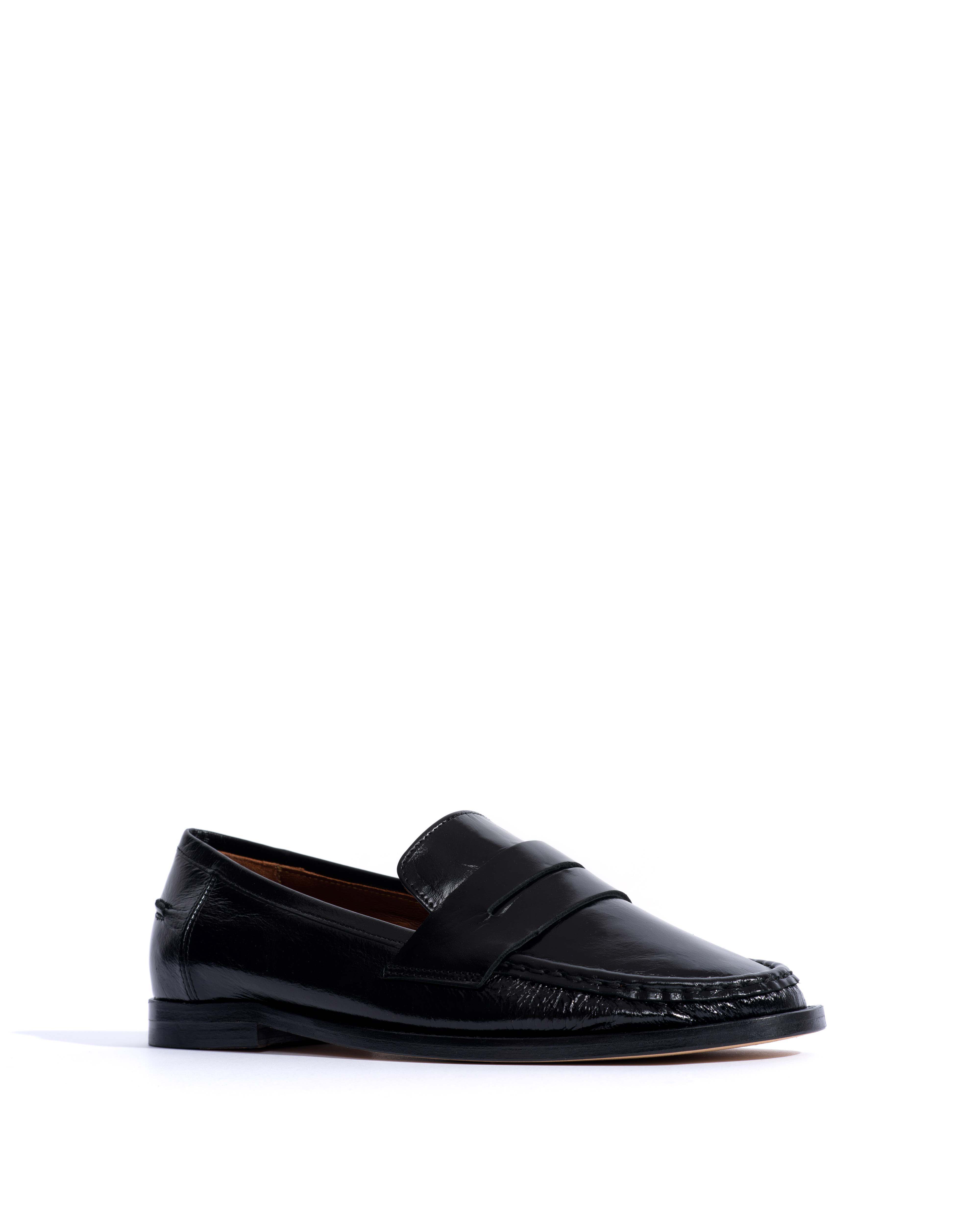 Jesha Crinkled soft calf Black