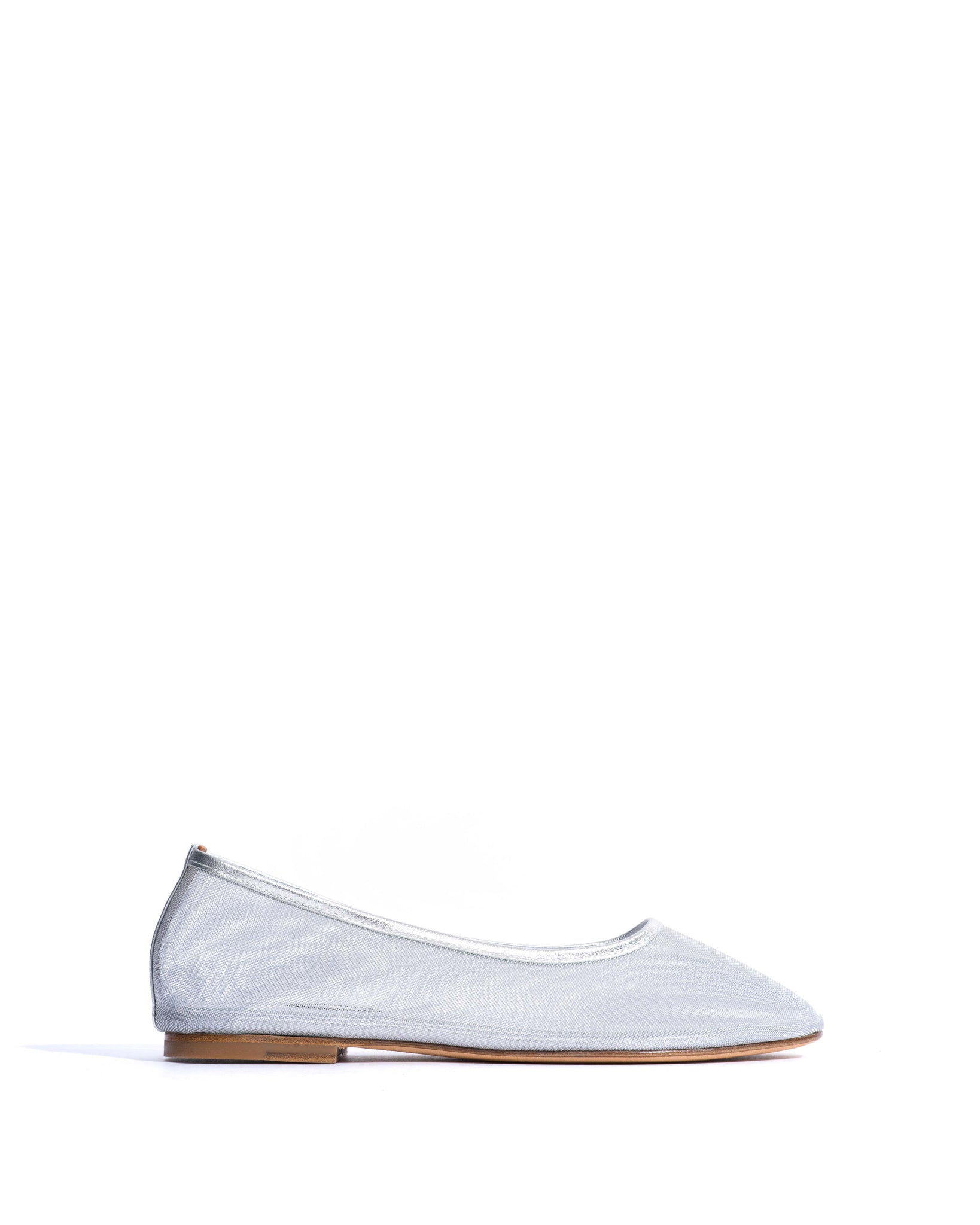 Sacha mesh Metallic goat & mesh Silver - Anonymous Copenhagen Flat-loafers & ballerinas & pumps