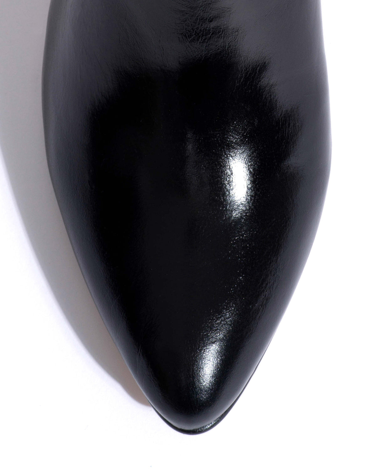 Jasmina 50 stiletto Crinkled polished goat & suede leather Black