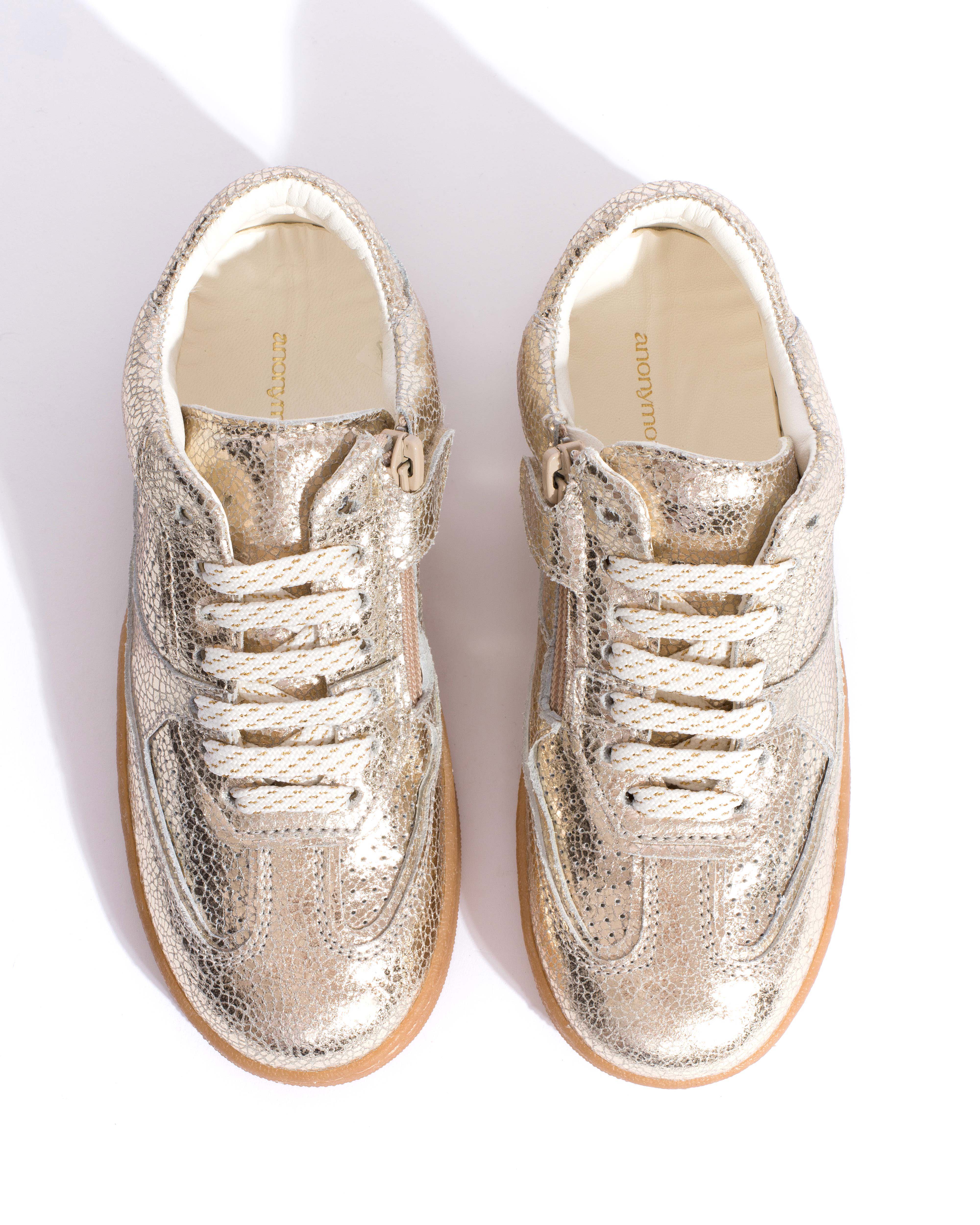 Dabbie junior Crackled metallic goat Champagne