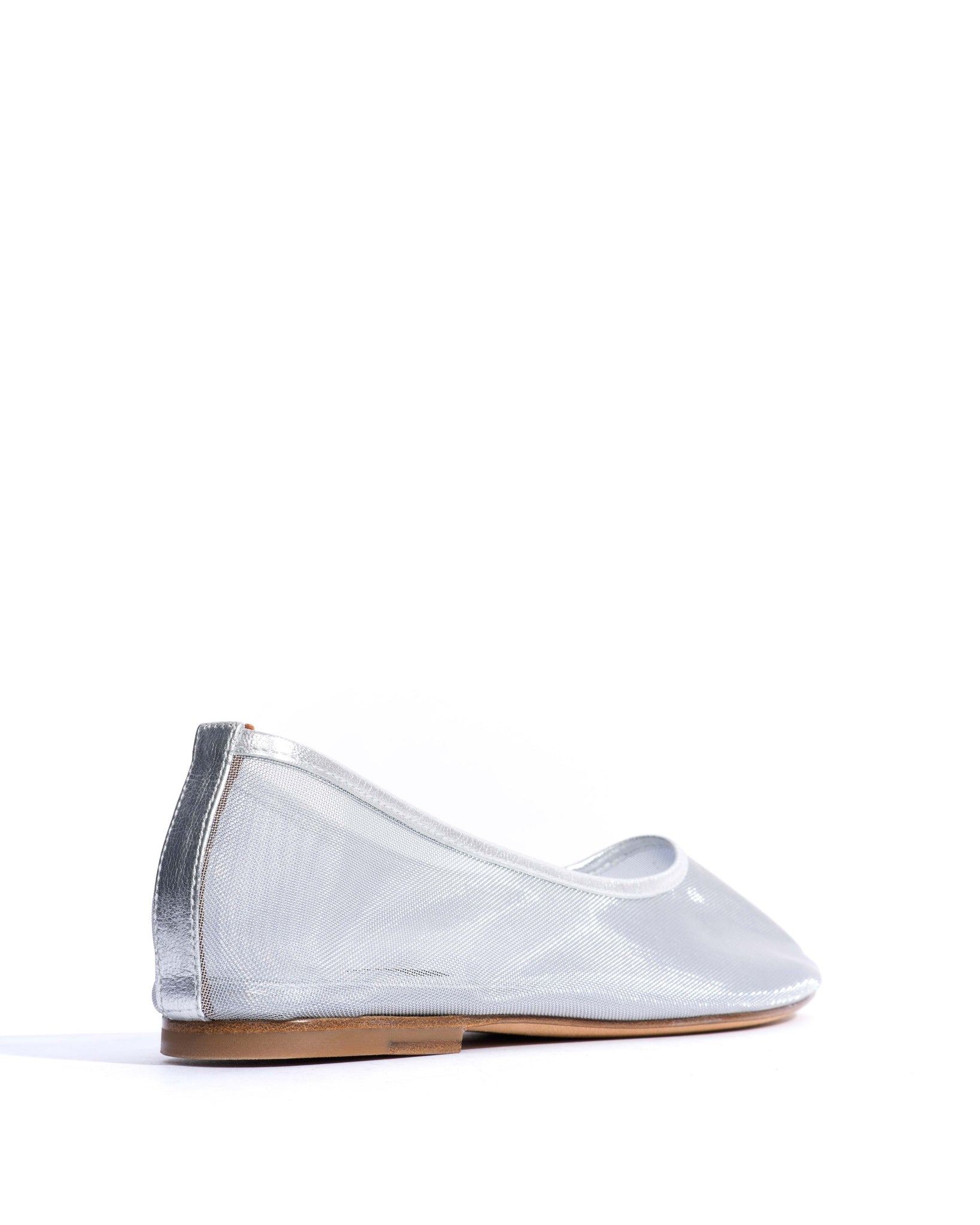Sacha mesh Metallic goat & mesh Silver - Anonymous Copenhagen Flat-loafers & ballerinas & pumps