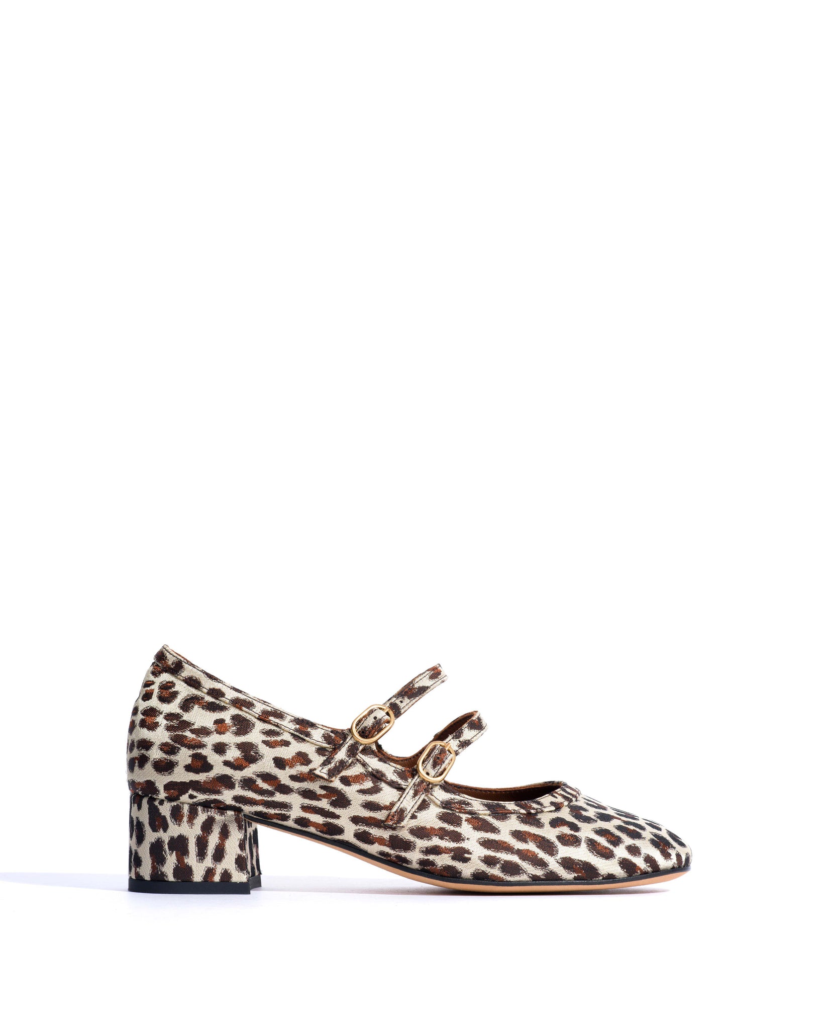 Balie 40 Vintage satin print Leopard - Anonymous Copenhagen Heels