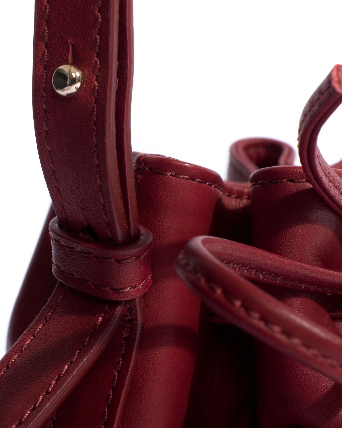 Kacey petite bucket bag Soft calf Pomegranate