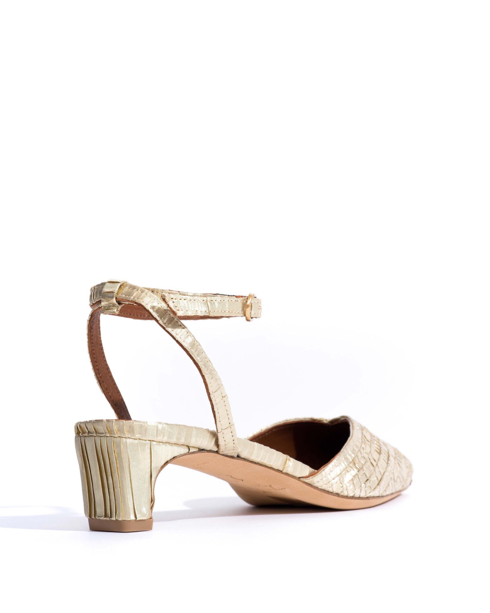 Givia 40 Pleated satin Champagne