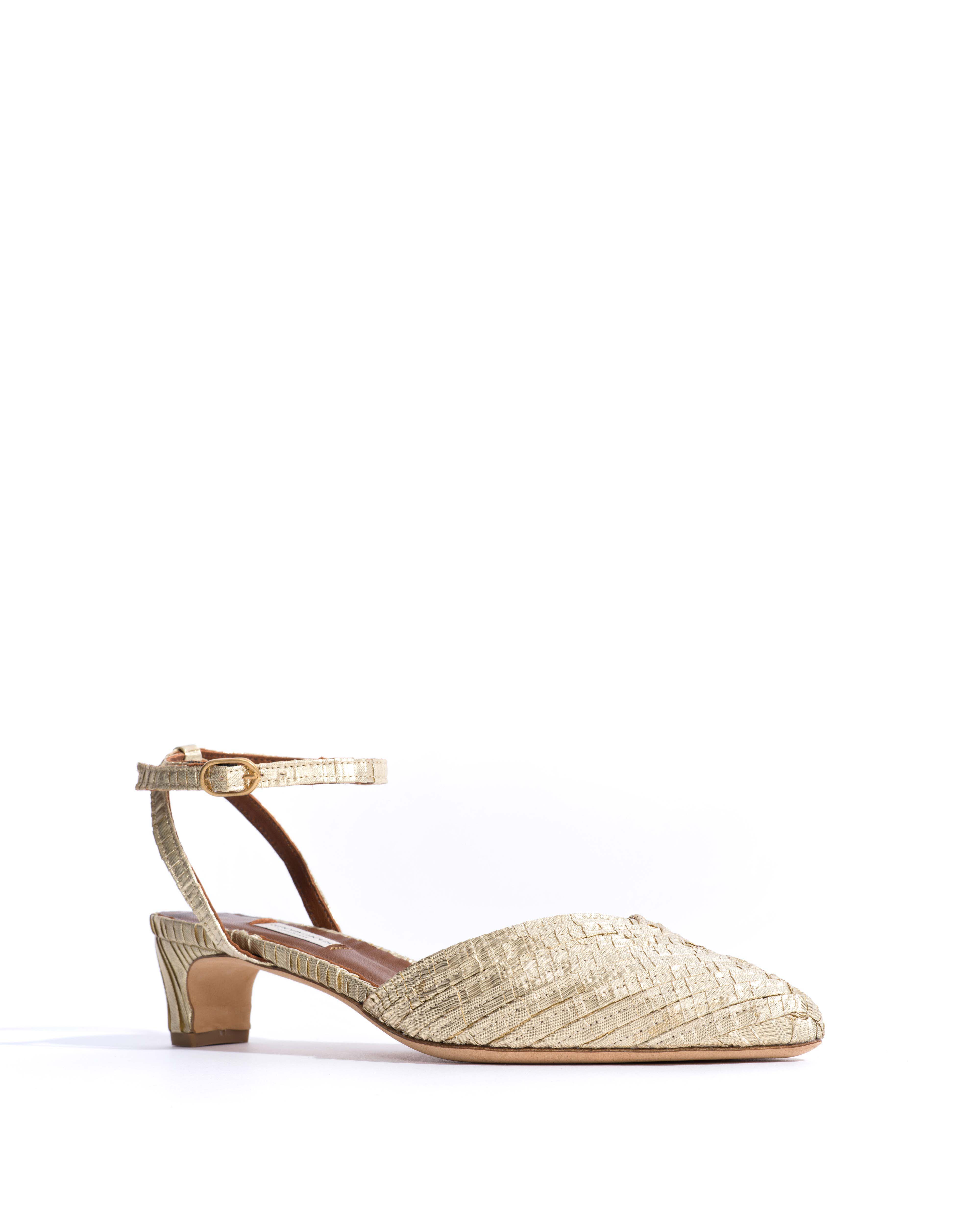 Givia 40 Pleated satin Champagne
