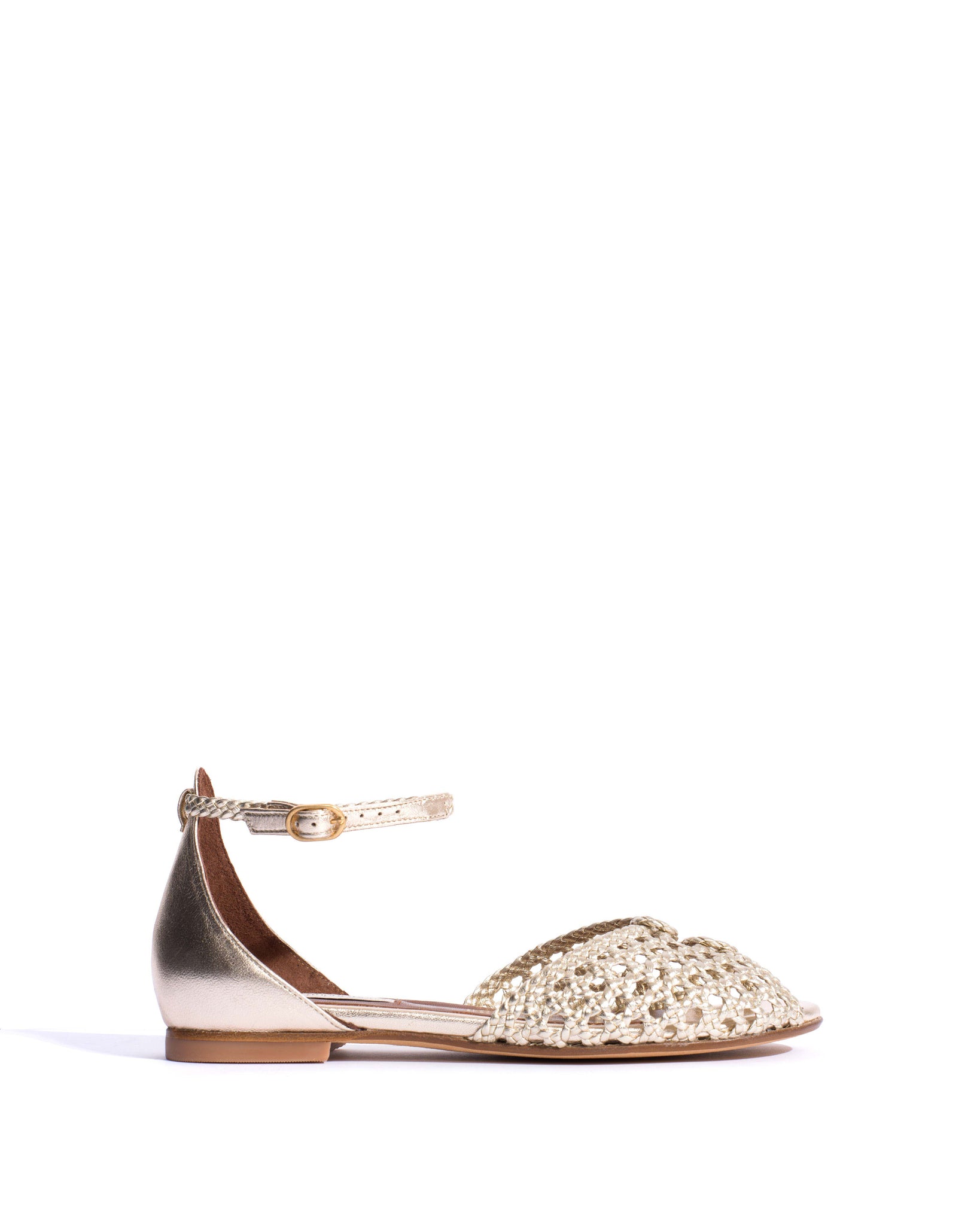 Lucy 10 Hand-braided leather Champagne - Anonymous Copenhagen Shoes