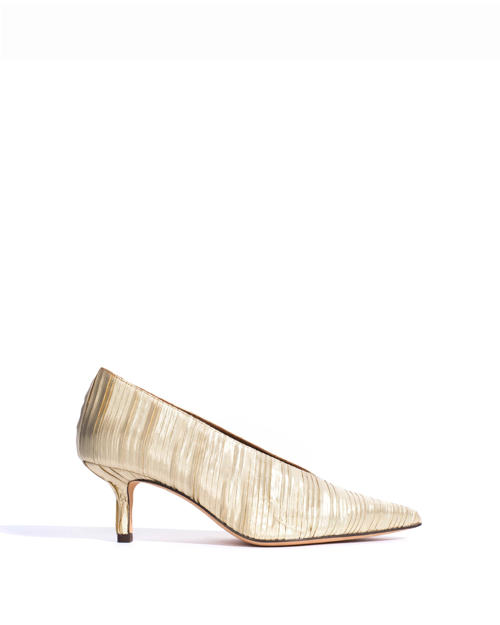 Phia 55 pin Pleated satin Champagne