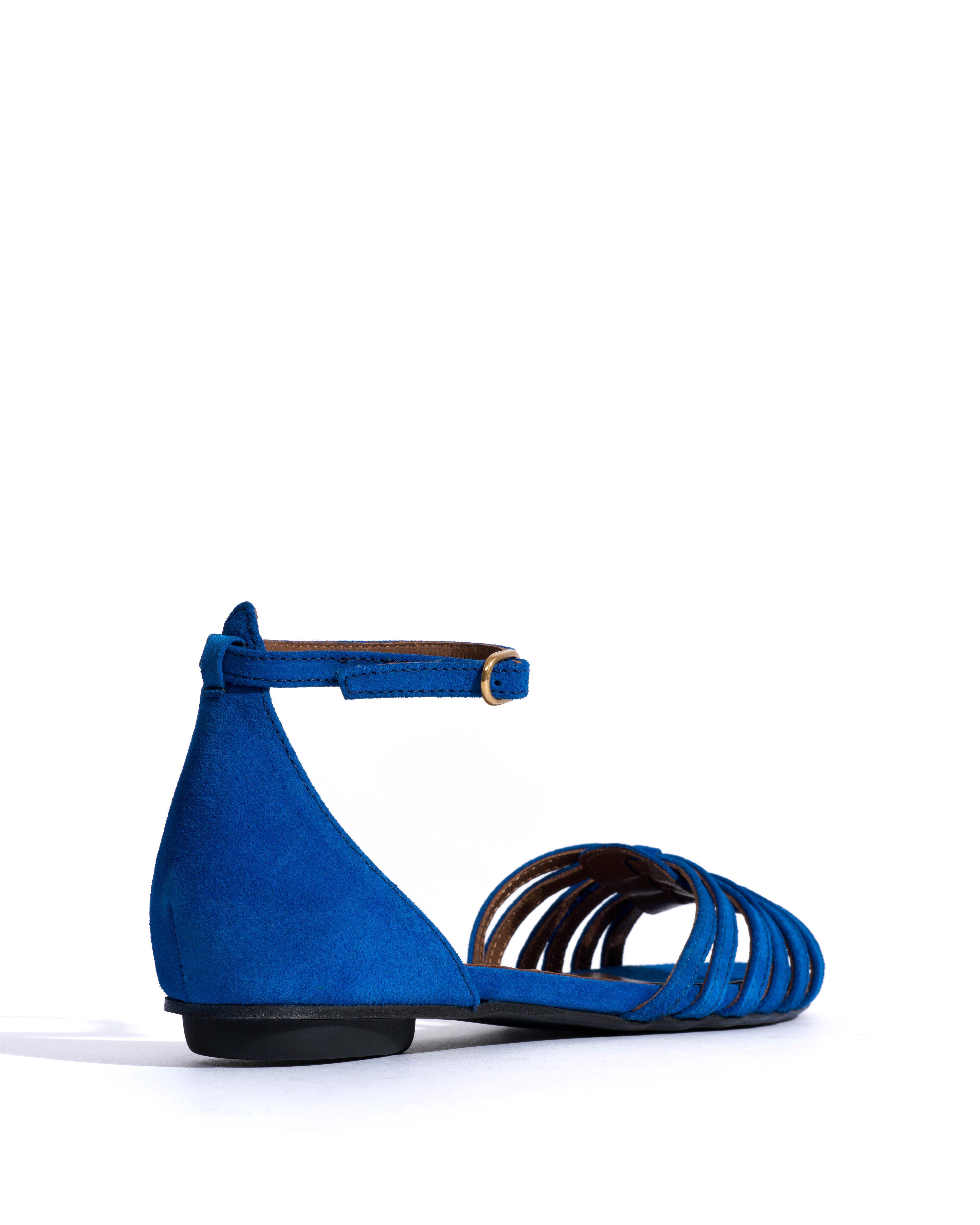 Mareike 10 Calf suede Electric blue