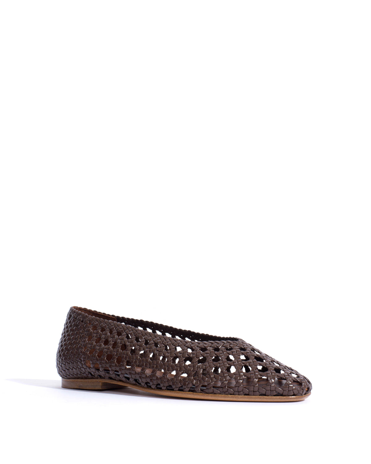 Sessi 10 hand-braided Hand-braided leather Coffee brown