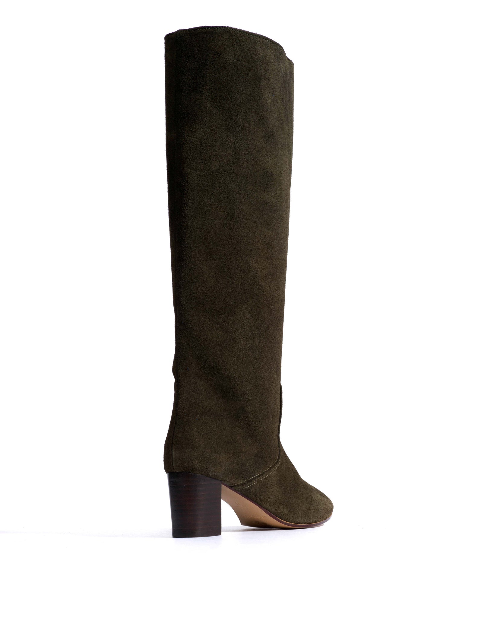 Henriette 60 Calf Suede Moss Green