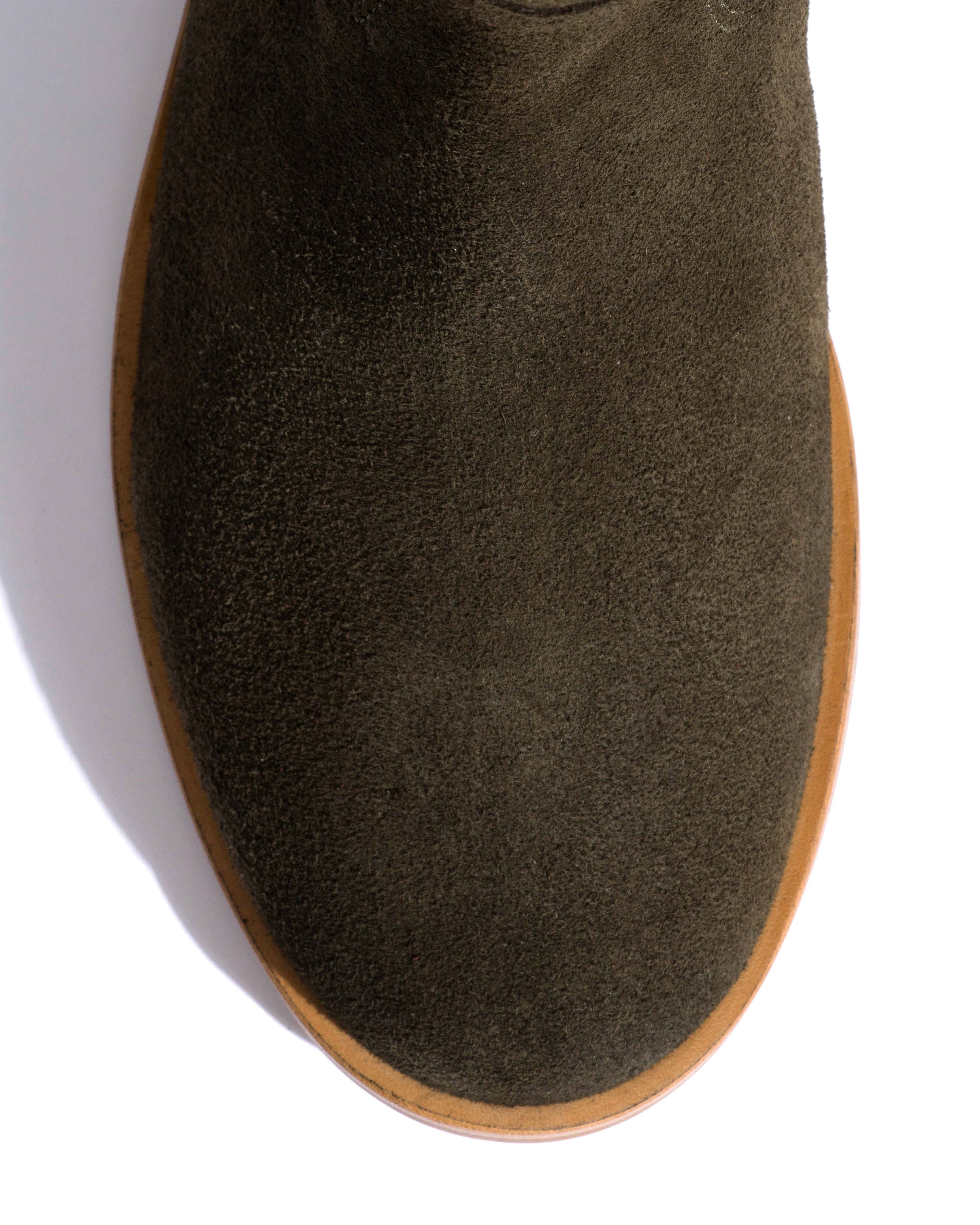 Brinesh Calf suede Moss green