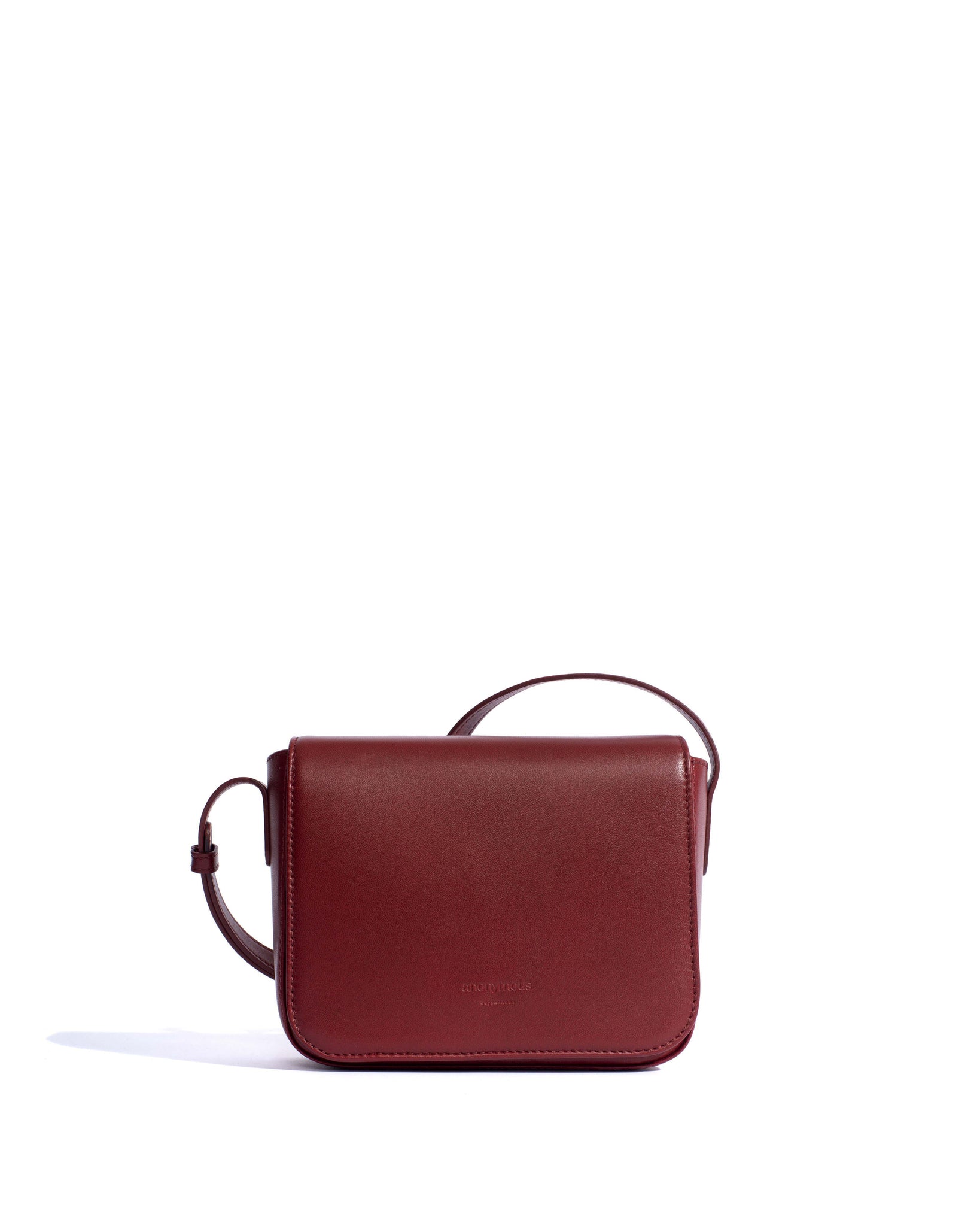 Sicha interlace crossover bag Shiny lamb Pomegranate - Anonymous Copenhagen Bags
