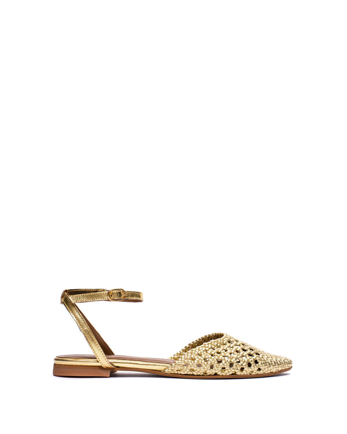 Senara 10 hand-braided Hand-braided leather Gold
