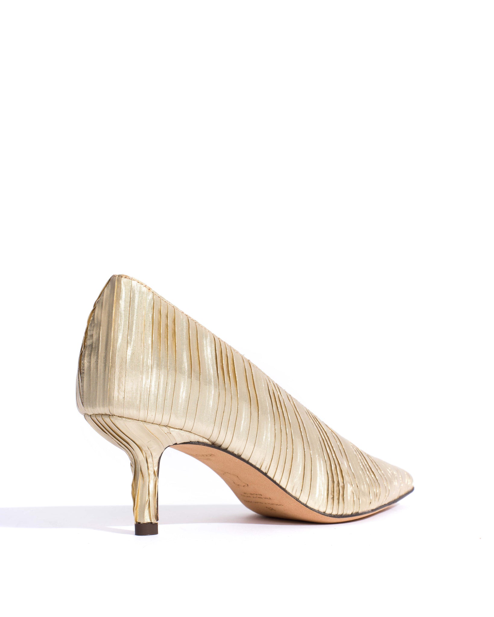 Phia 55 pin Pleated satin Champagne
