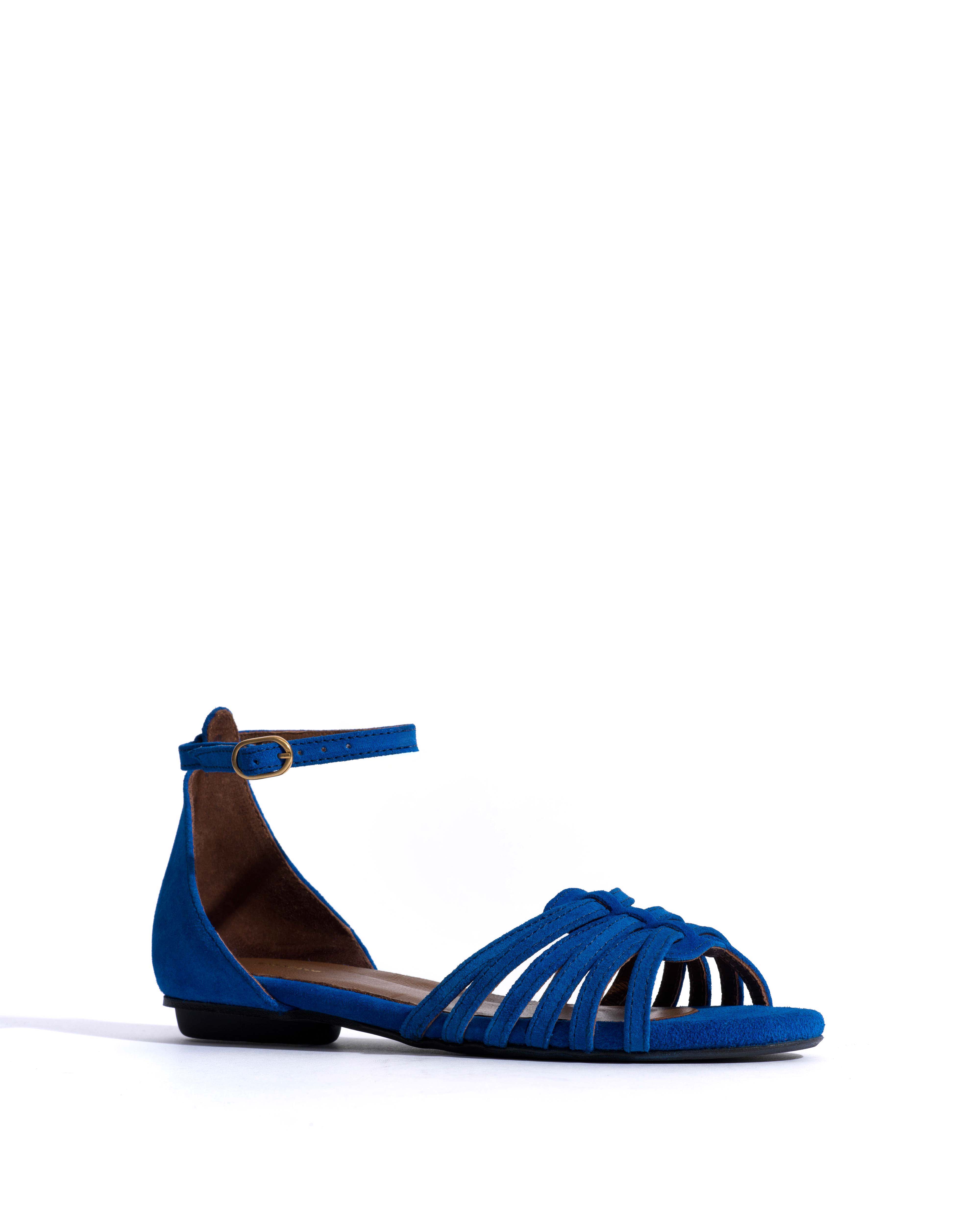 Mareike 10 Calf suede Electric blue
